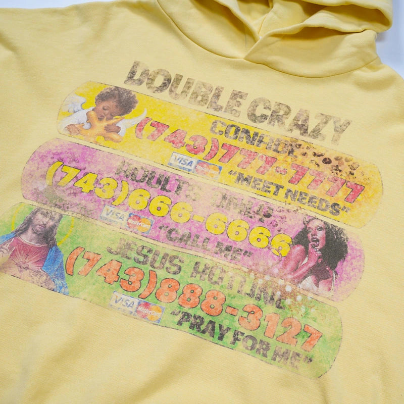 90s Boxy Hotline Hoodie-762