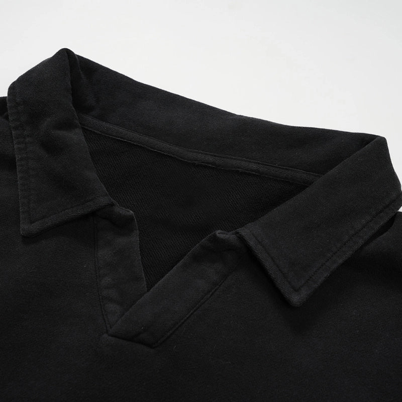 Grunge Patch L/S Polo-807