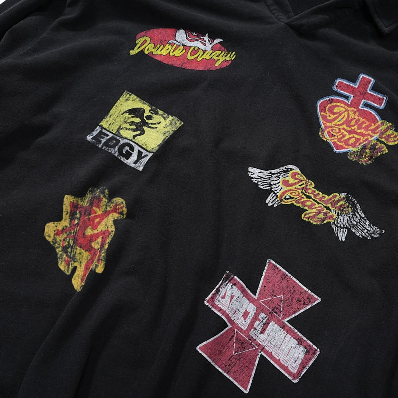 Grunge Patch L/S Polo-807
