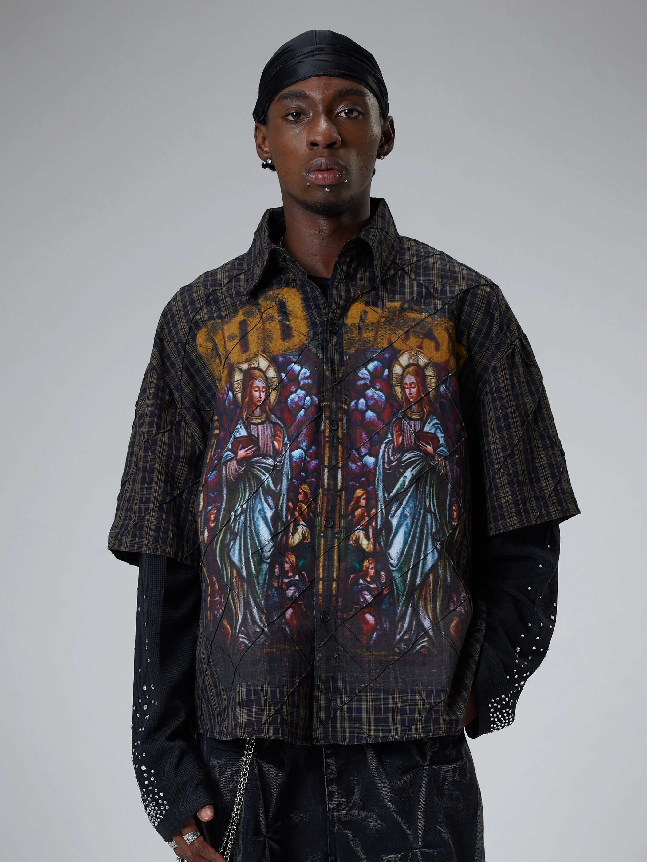 God Bless the Saints – Stained Glass Shirt-158