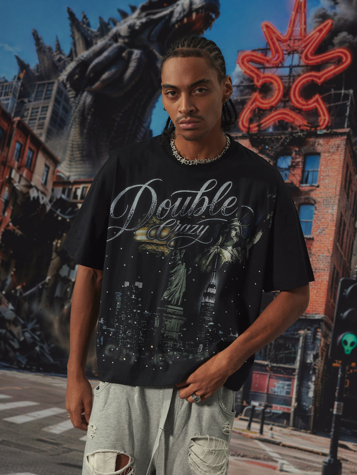 Bling City Never Sleeps Tee-659