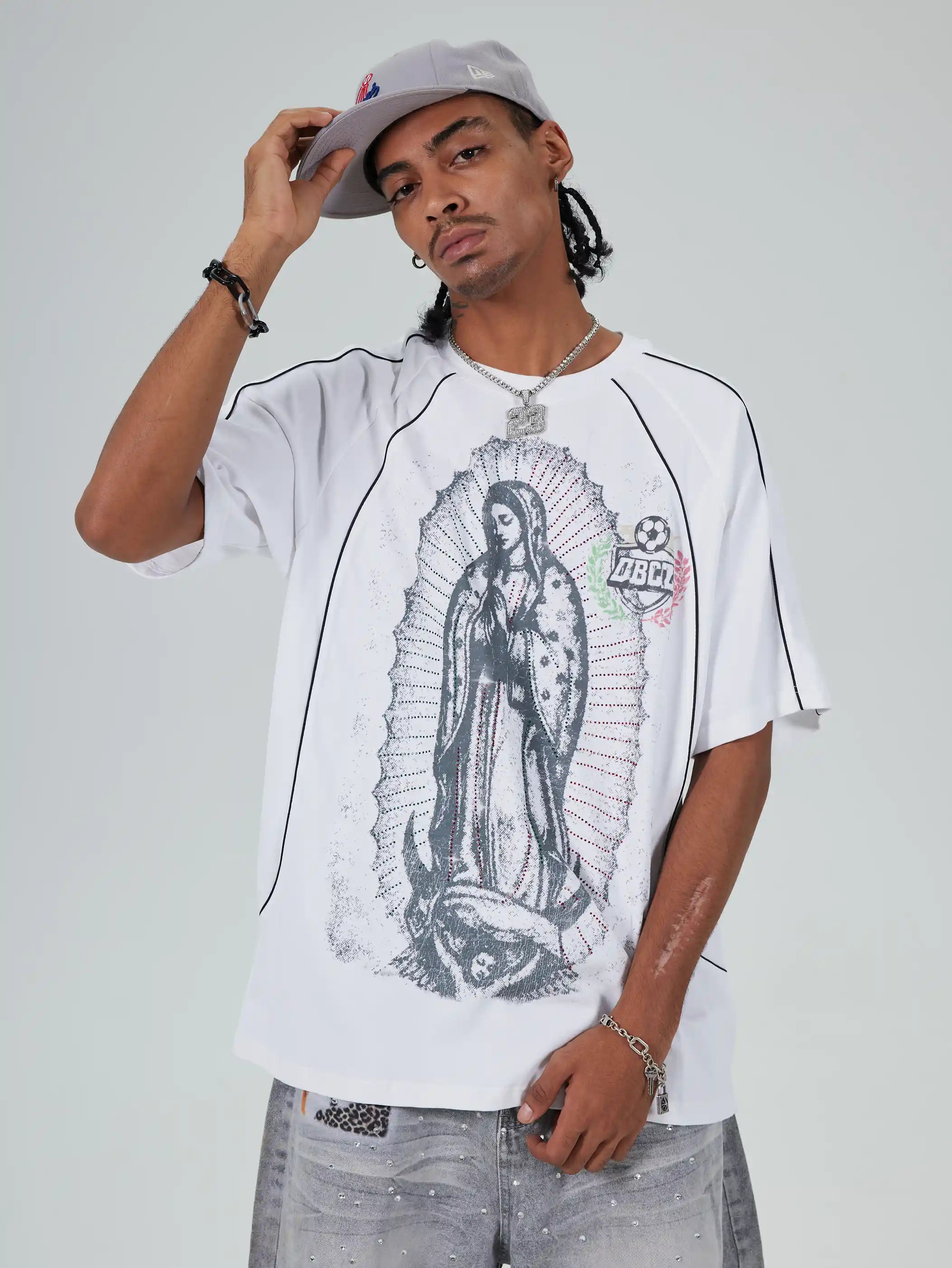 Iced Out Guadalupe Baggy Jersey-615