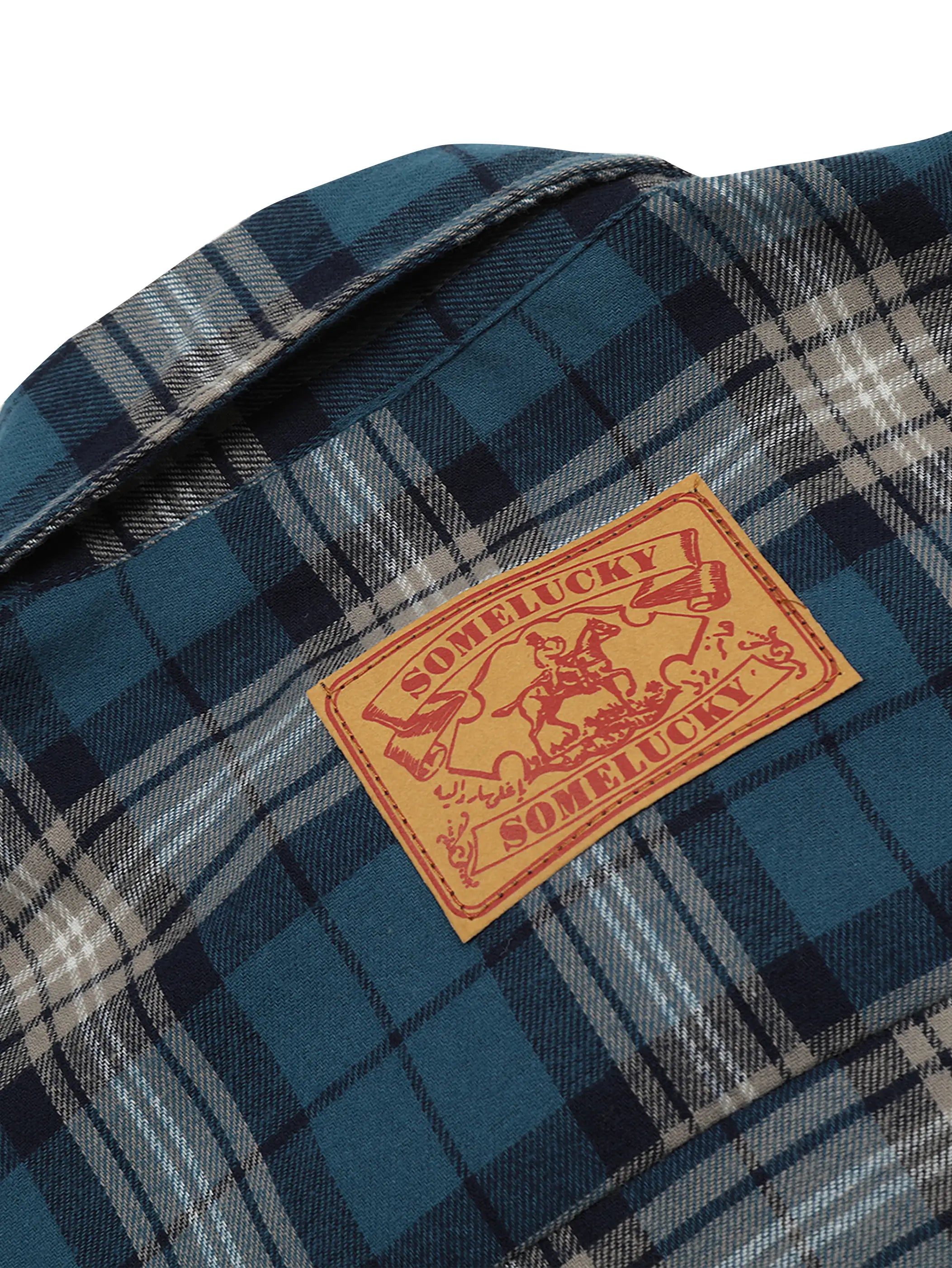 Layered Plaid Shirt-S1130