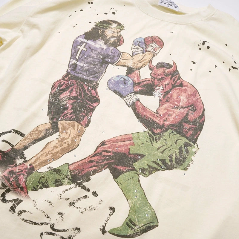 Vintage Painted Jesus L/S-712