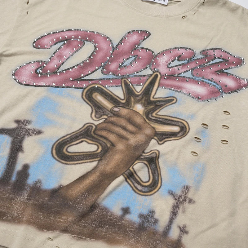 Bling Tombstone Vintage Tee-678