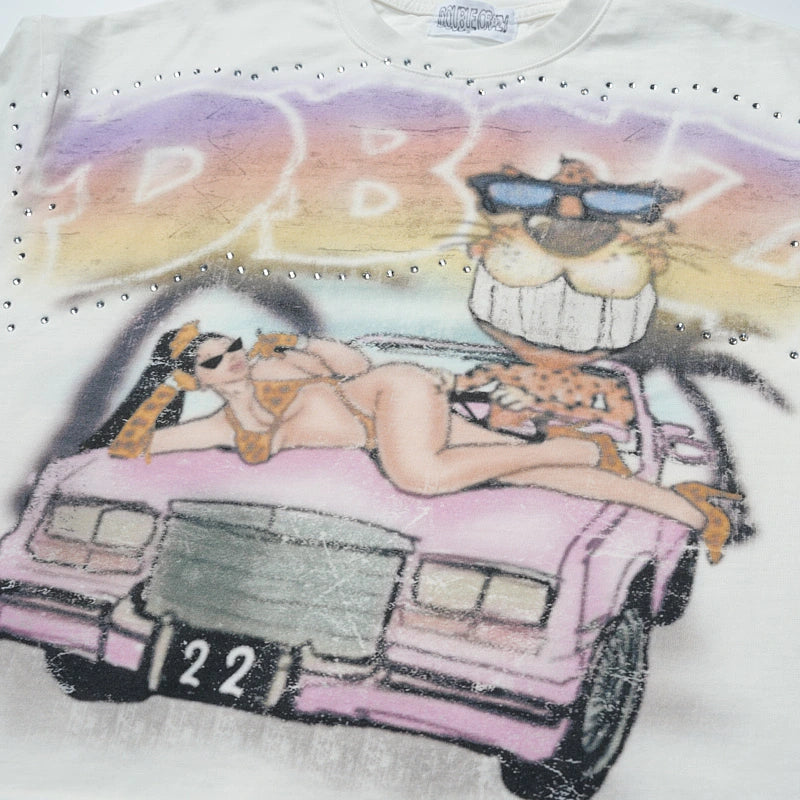 90s Funny Cheetah Tee-669