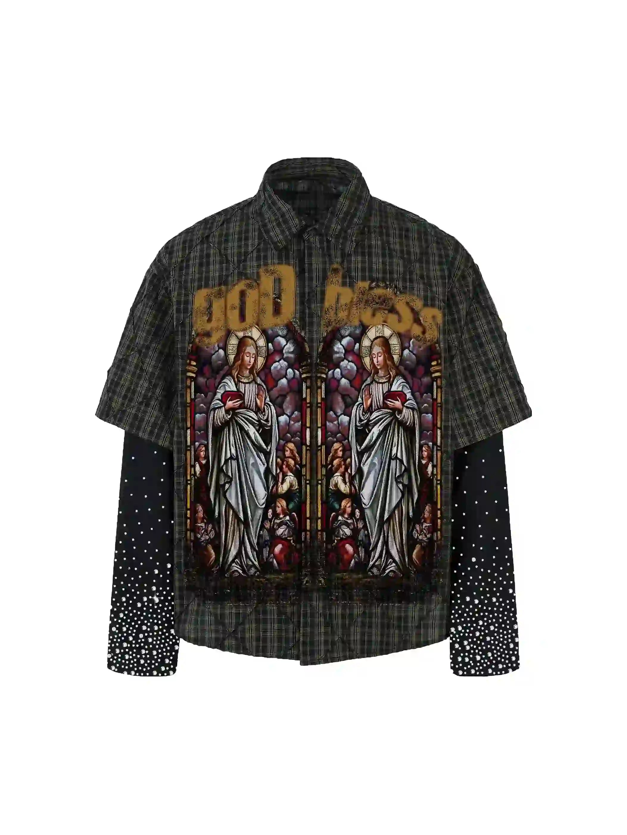 God Bless the Saints – Stained Glass Shirt-158