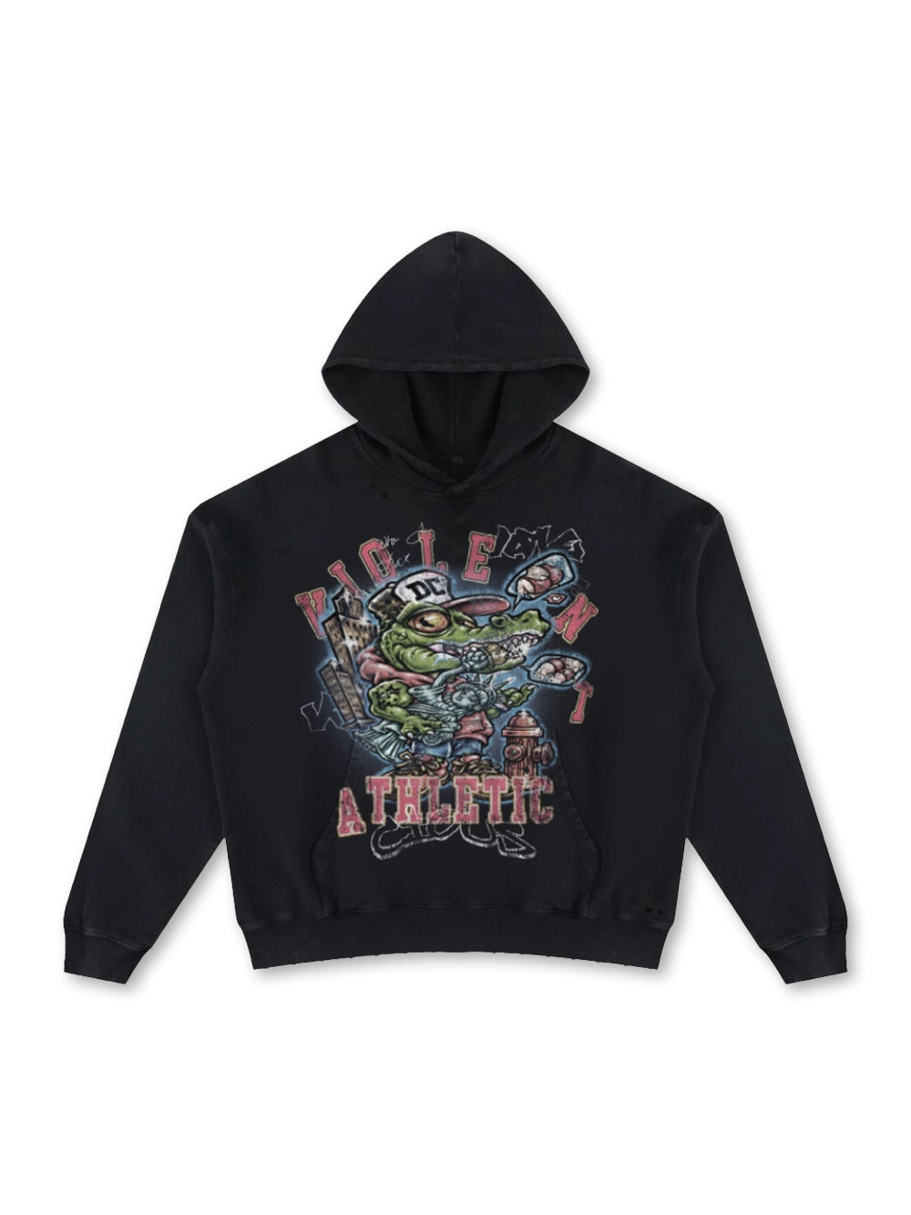 Boxy Wild Gator Hoodie-817