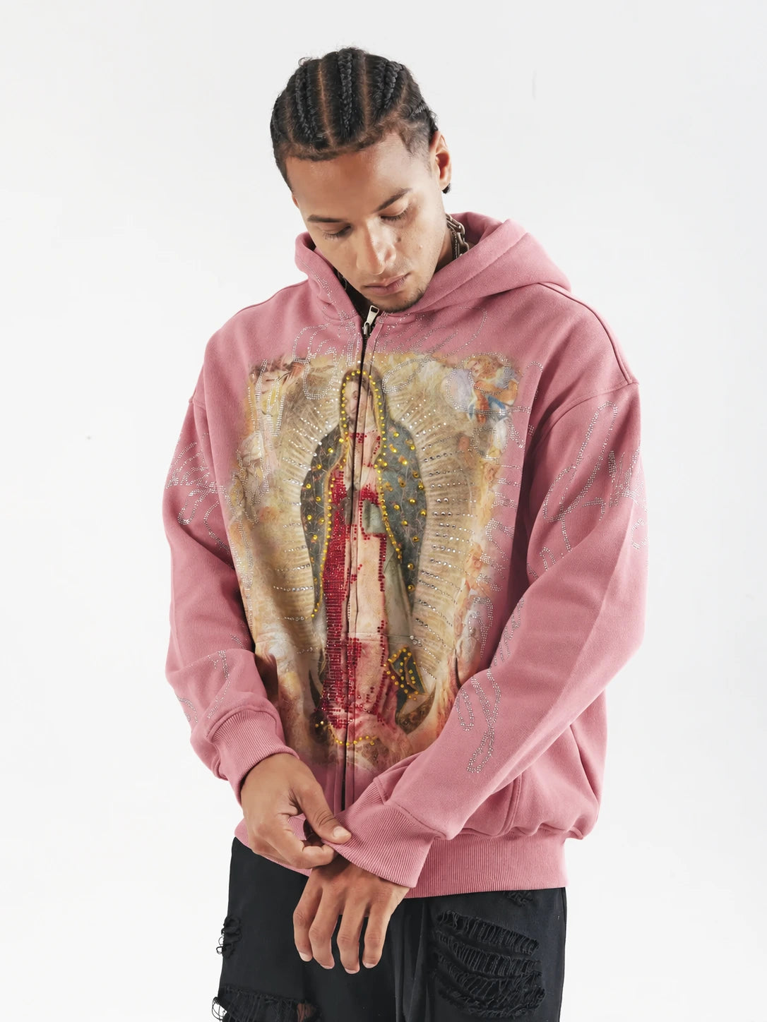 Vintage Iced-Out Virgin Hoodie-758