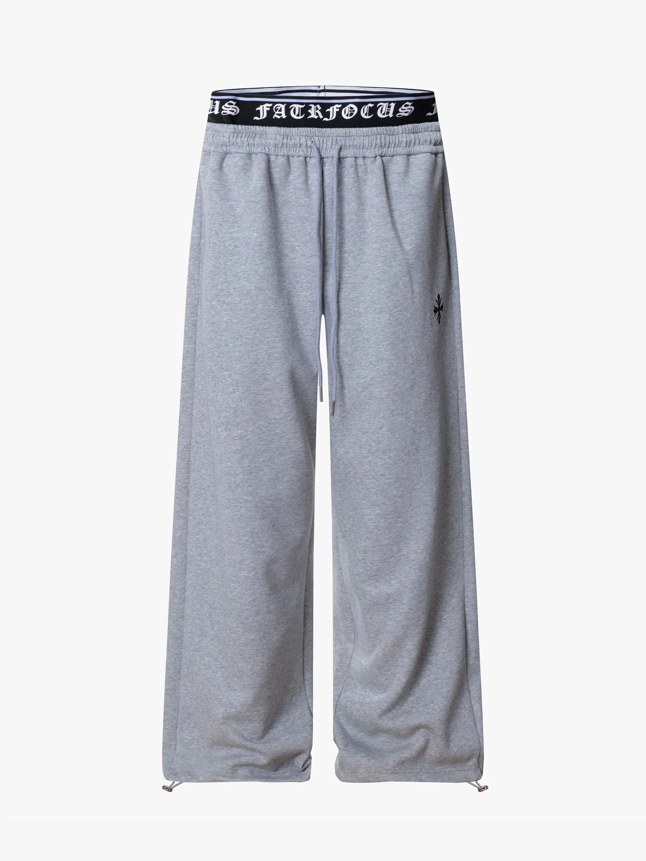 Dual Waist Retro Street Loose Pants-S1107