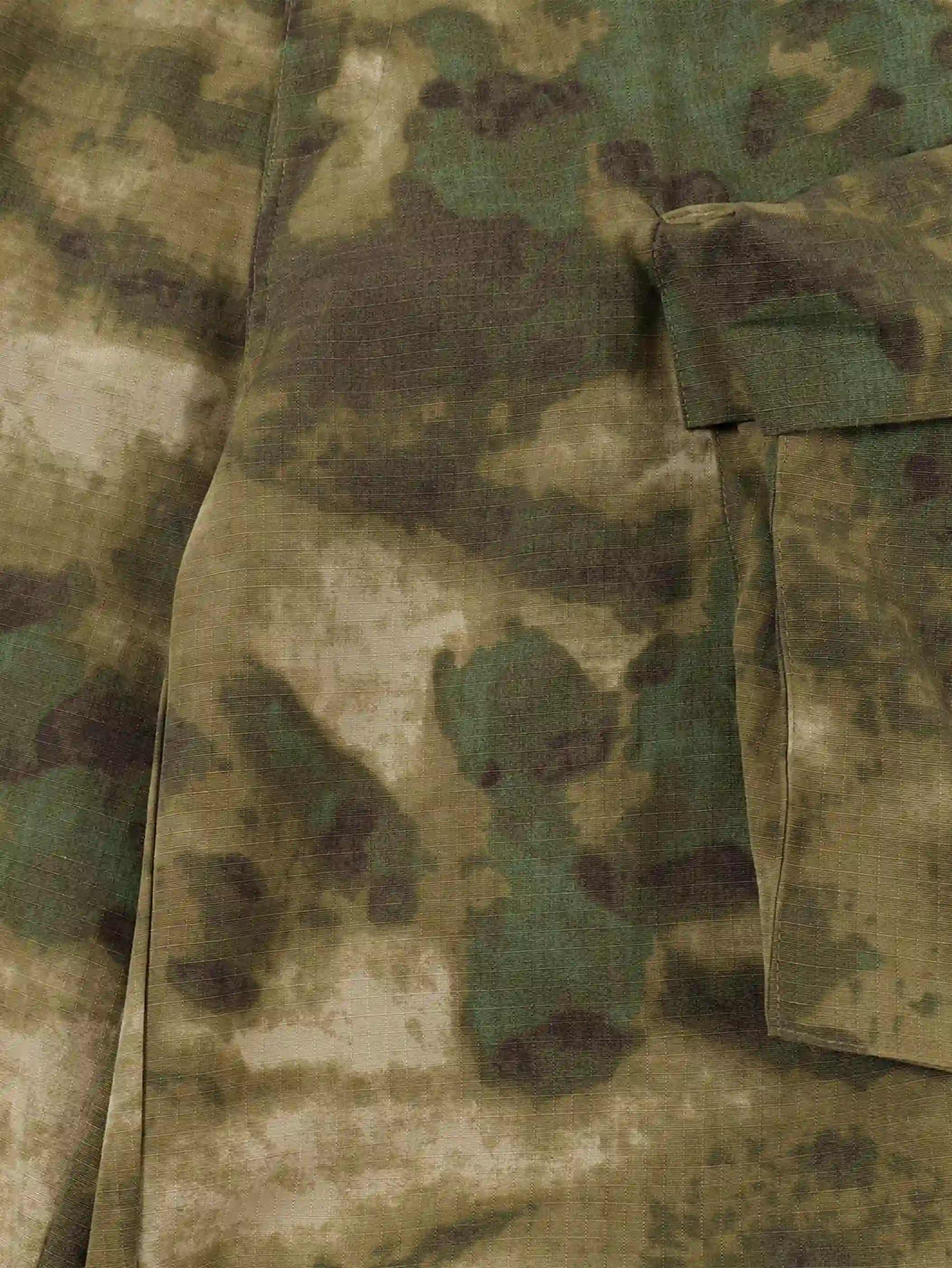 Tactical Camo Wide-Leg Cargo Pants -s919