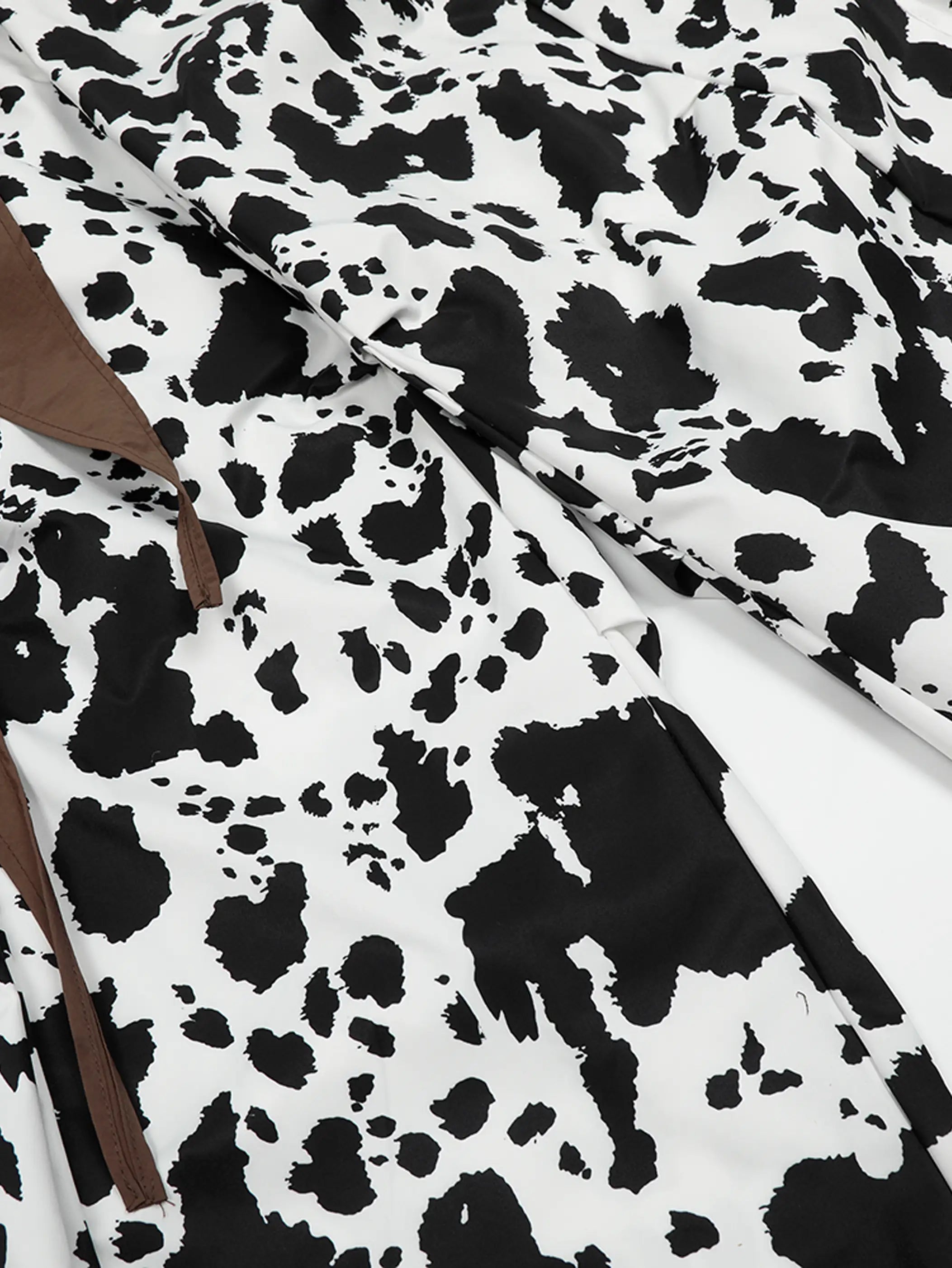 Cow Print Wide-Legged Pants-S1057