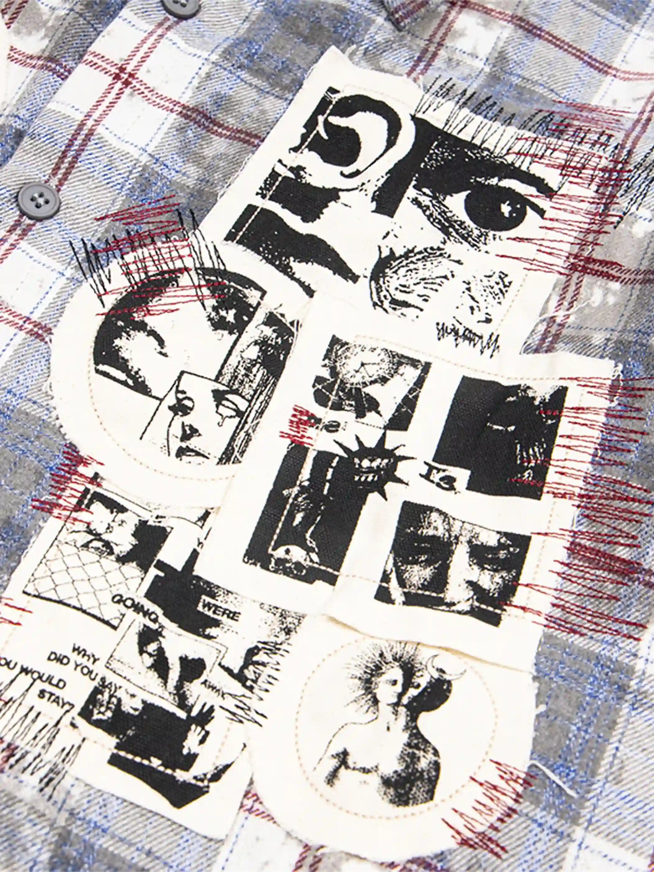 Graphic Plaid Street Shirt -s958