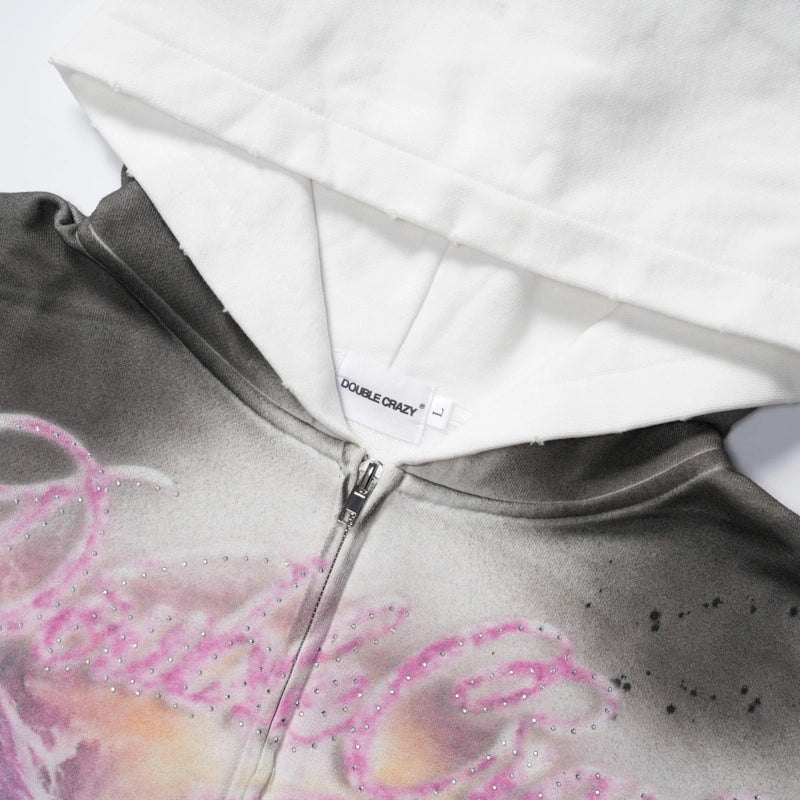 Faded Sky City Zip Hoodie-724