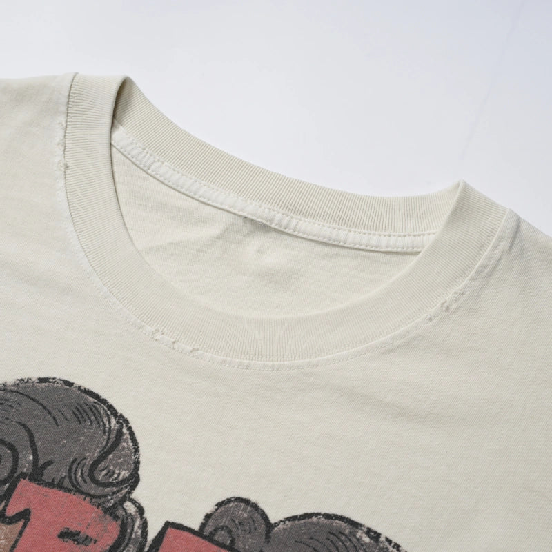 Washed Angel Devil Boxy Tee-740