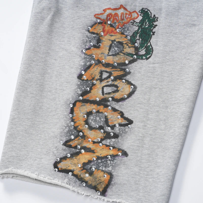 Punk Graffiti Liberty Shorts-649