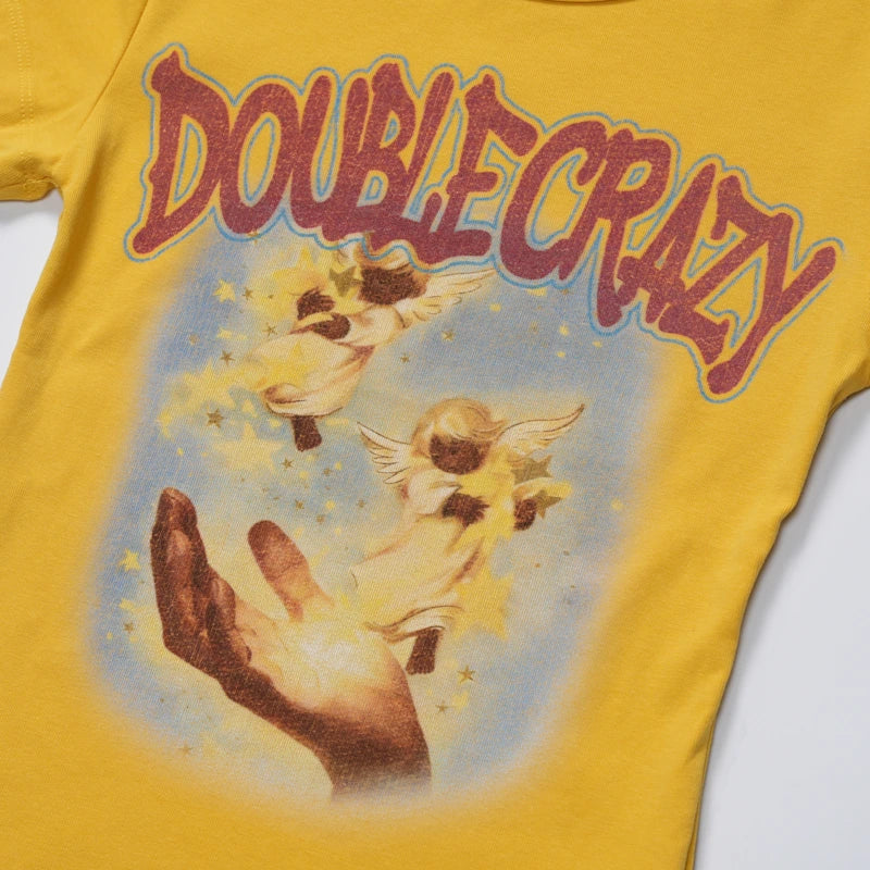 T-shirt court « Angel » style grunge Y2K - 433