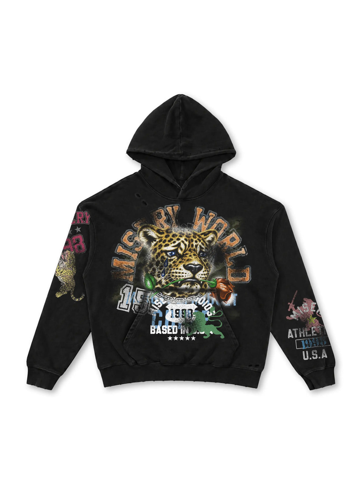 Misery Rose Leopard Hoodie-808