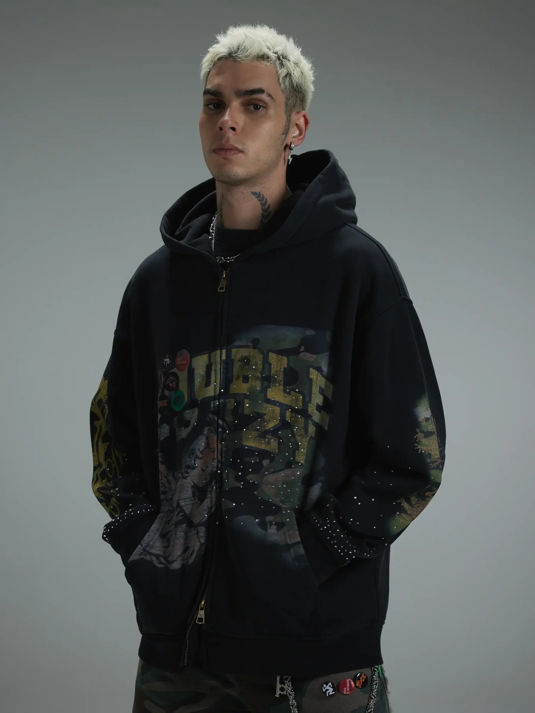 Royal Angel Zip Hoodie-415