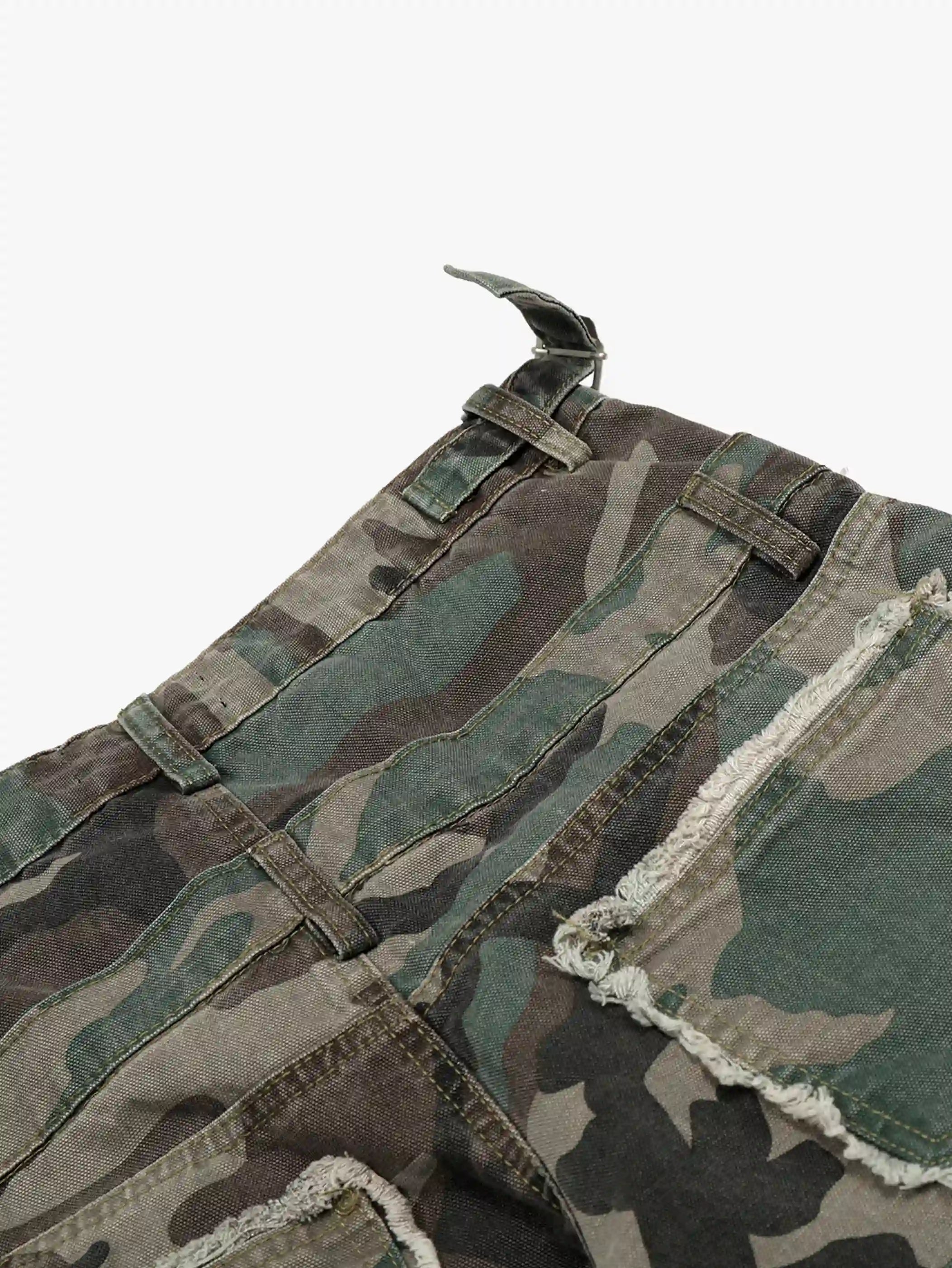Apocalyptic Camo Dual Waistband Pants-S1075