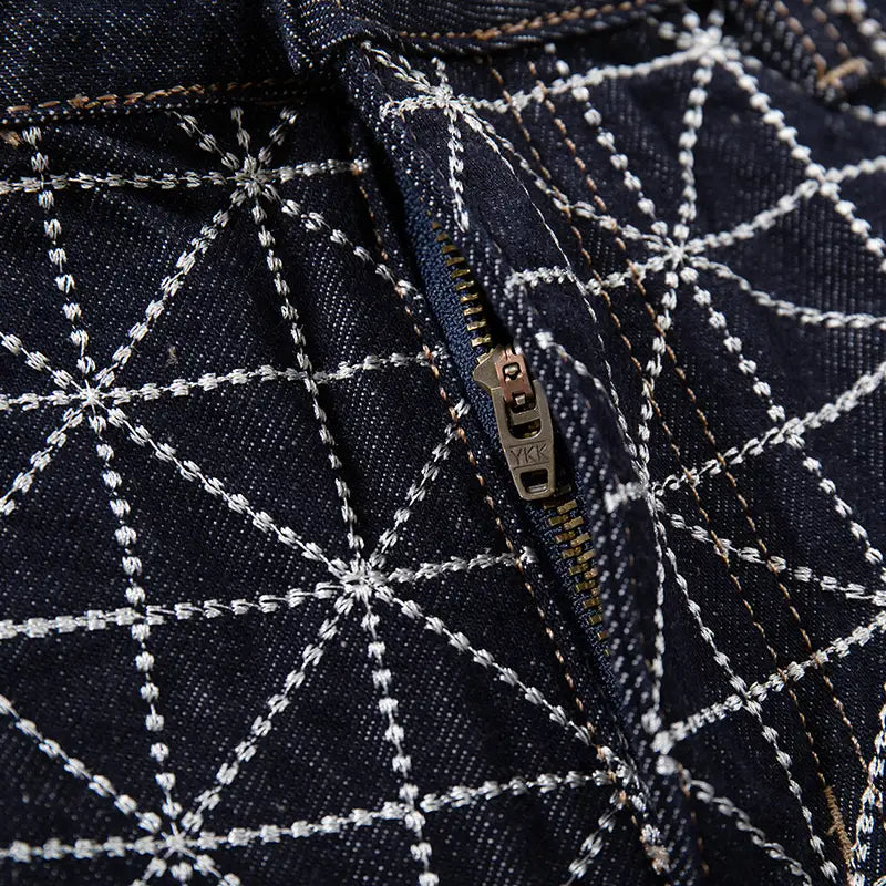 Vaqueros anchos geométricos Star Grid-S1237