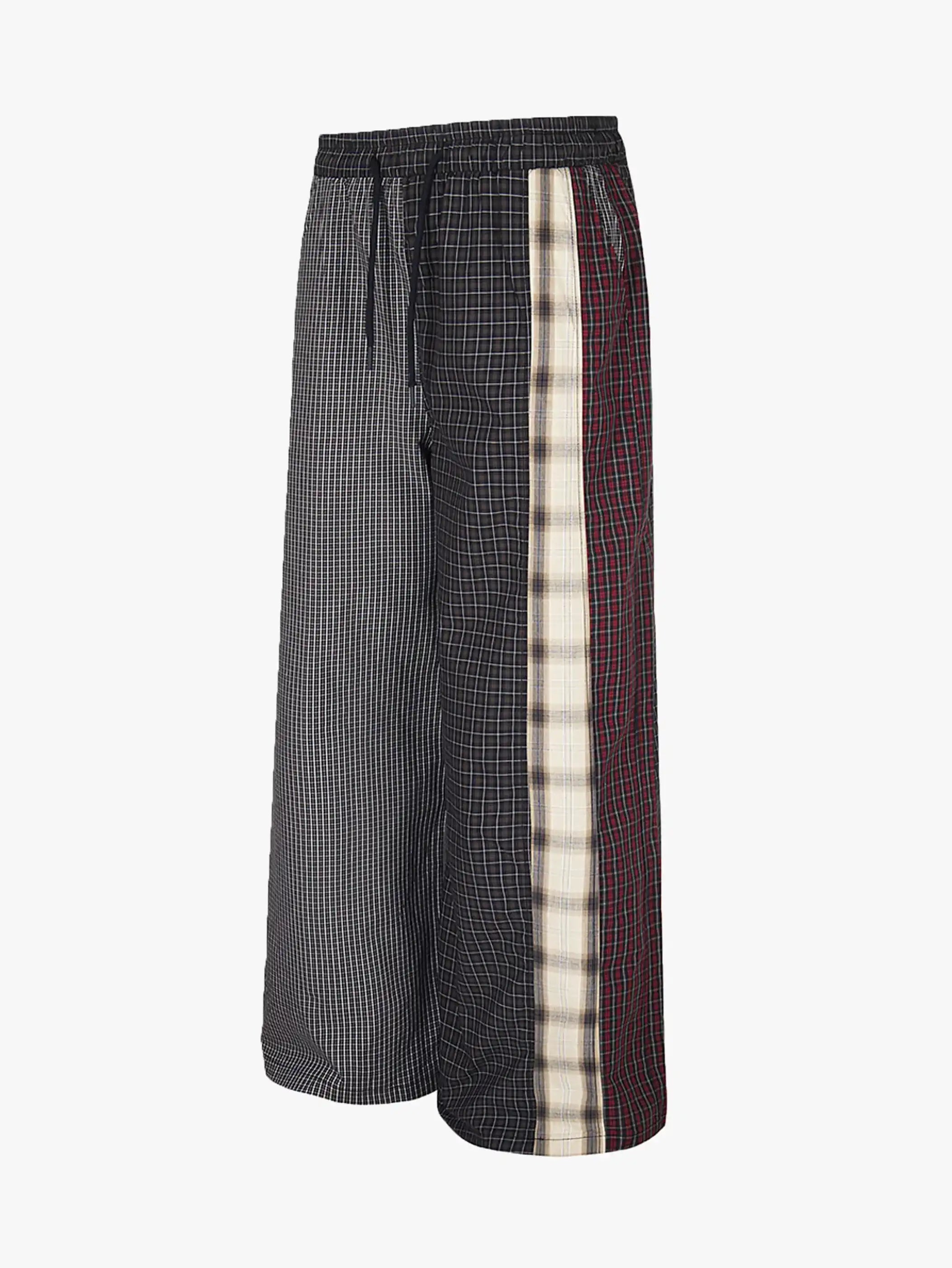 Plaid Patch Street Pants-S1060