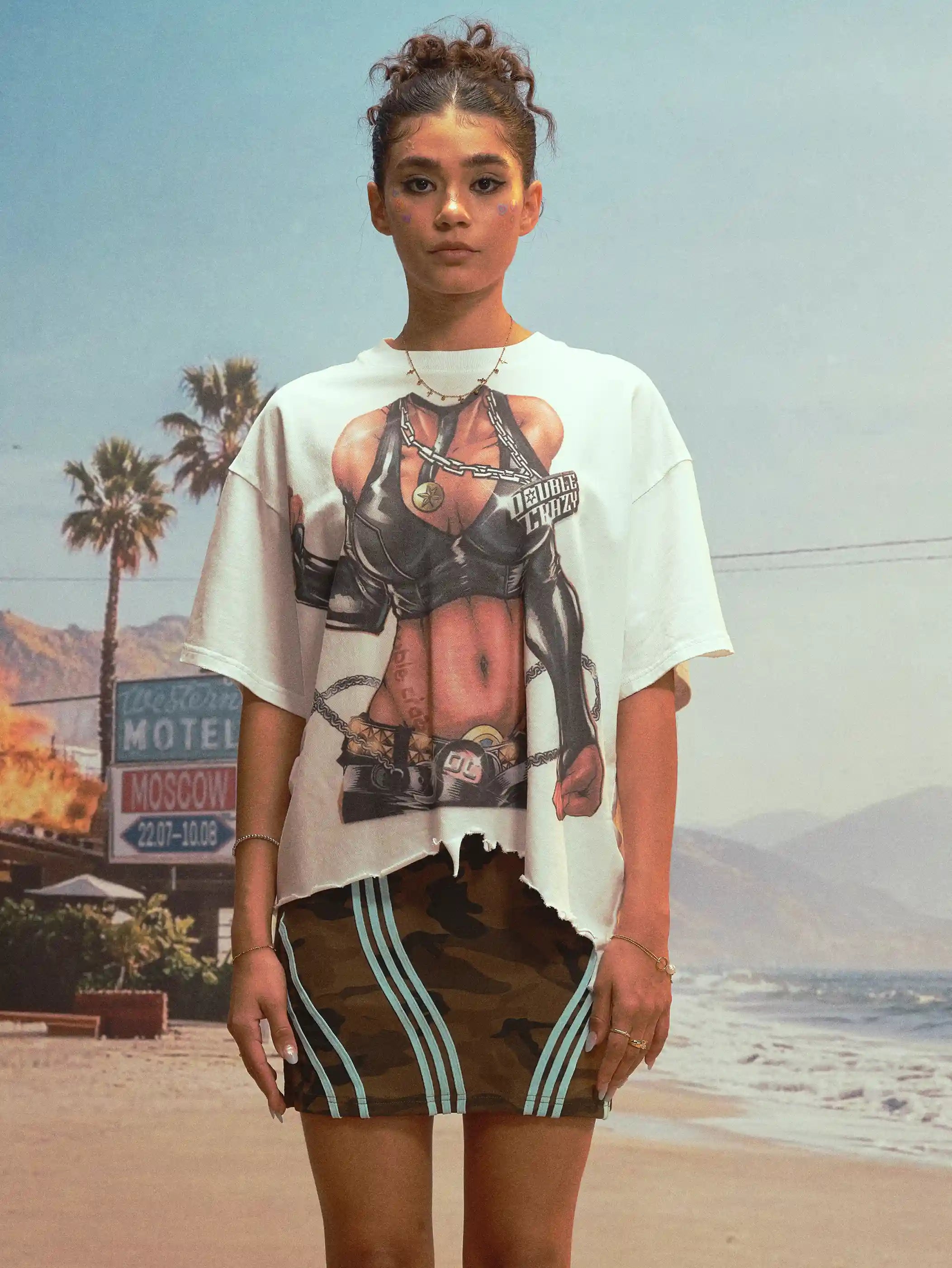 Raw Hem Hardcore Boxy Tee-478