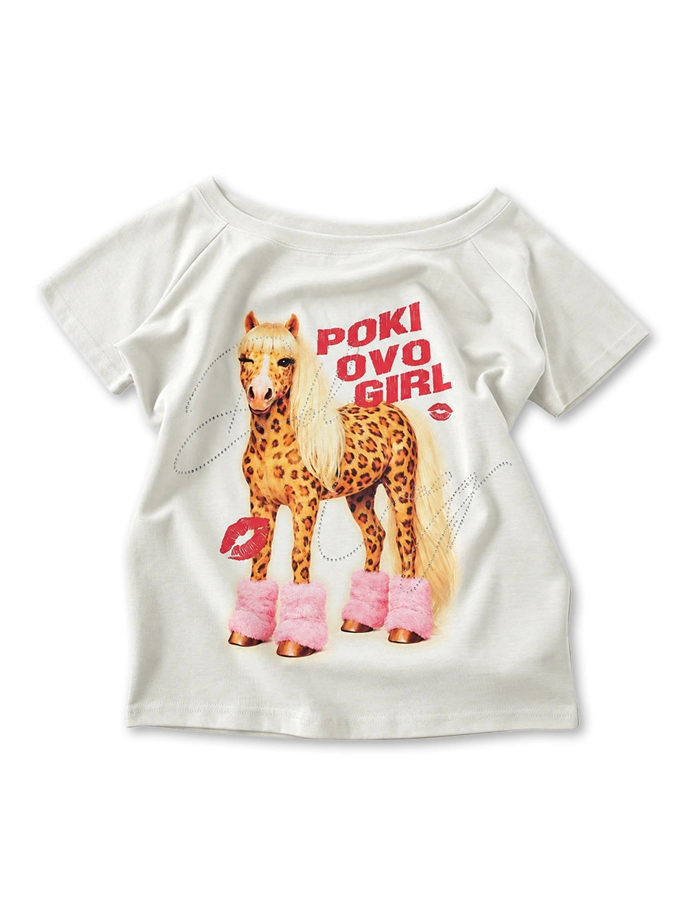Iced Out Pink Boot Pony Top-756