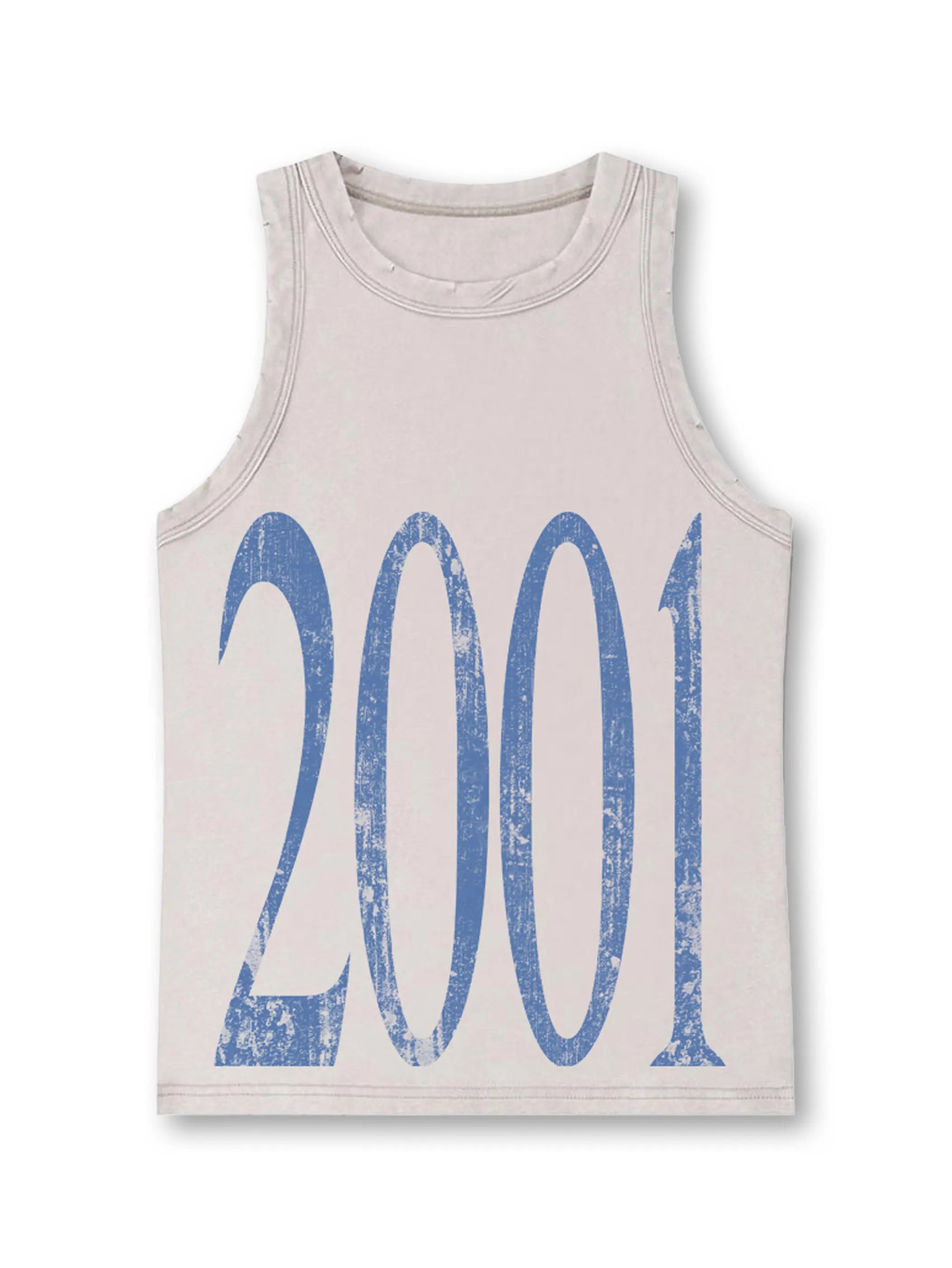 2001 Y2K Distressed Muscle Tank-524