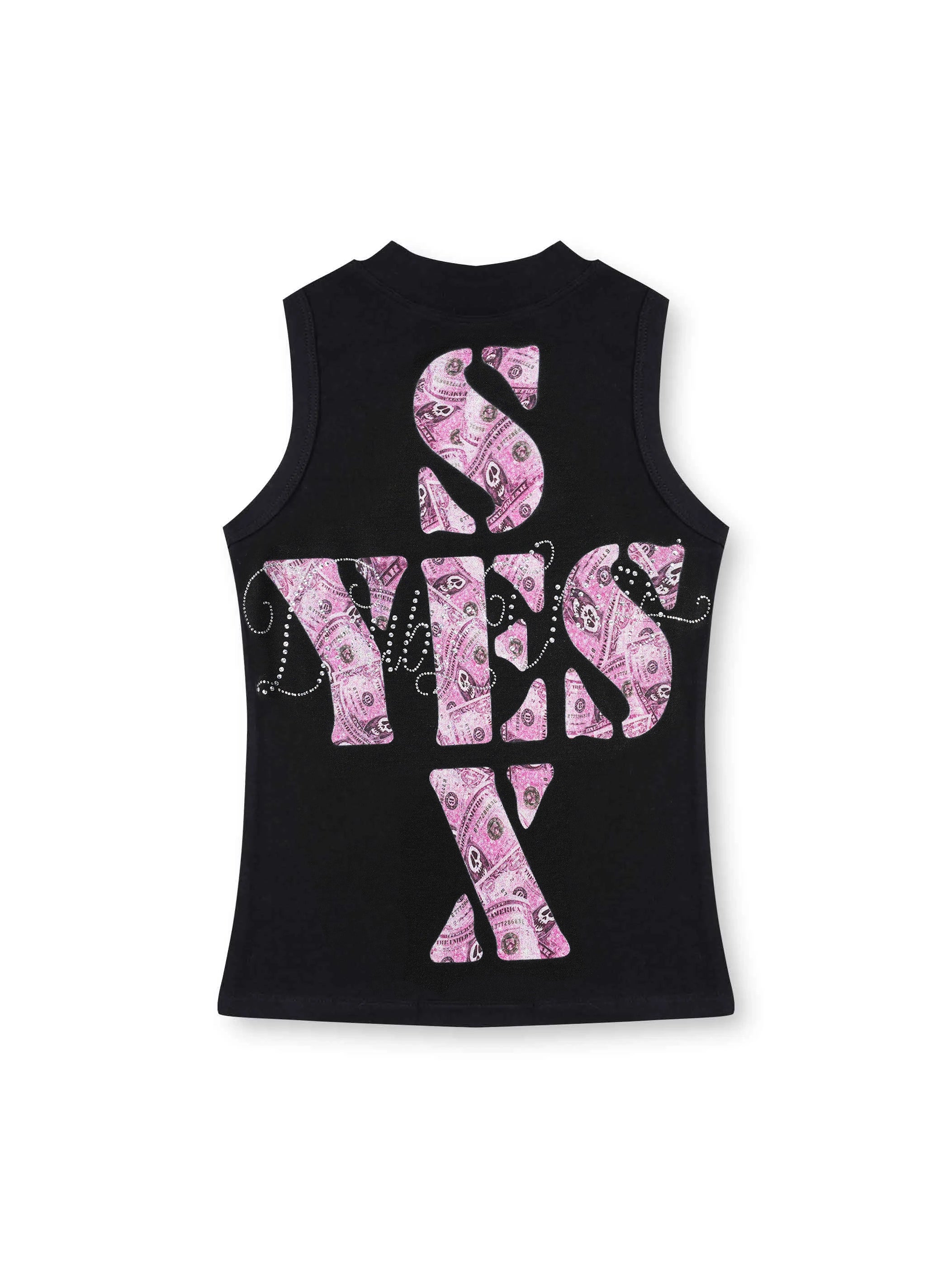 Edgy Bling Money Muscle Tank-569
