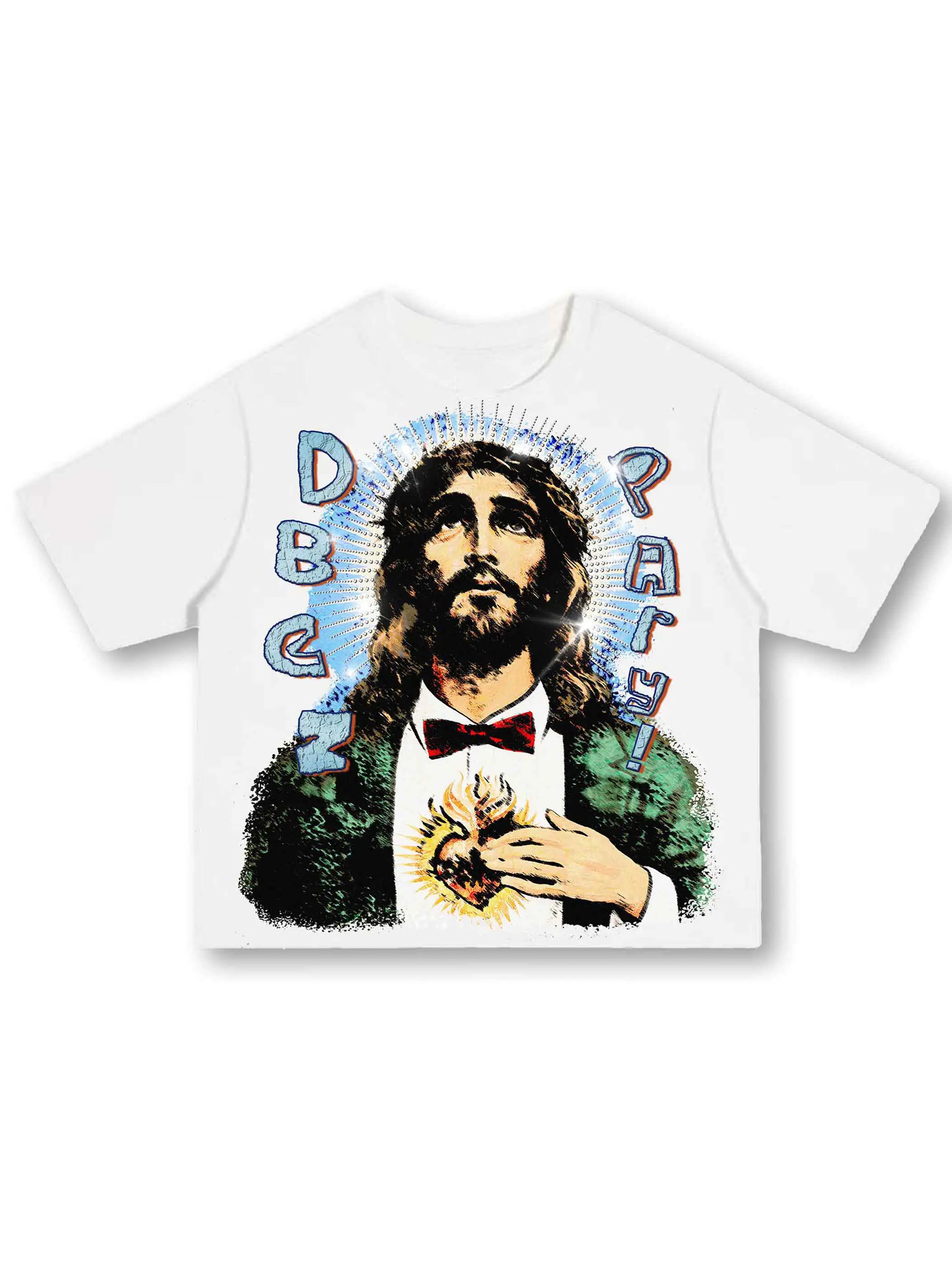 Bling Pop Art Jesus Boxy Tee-572