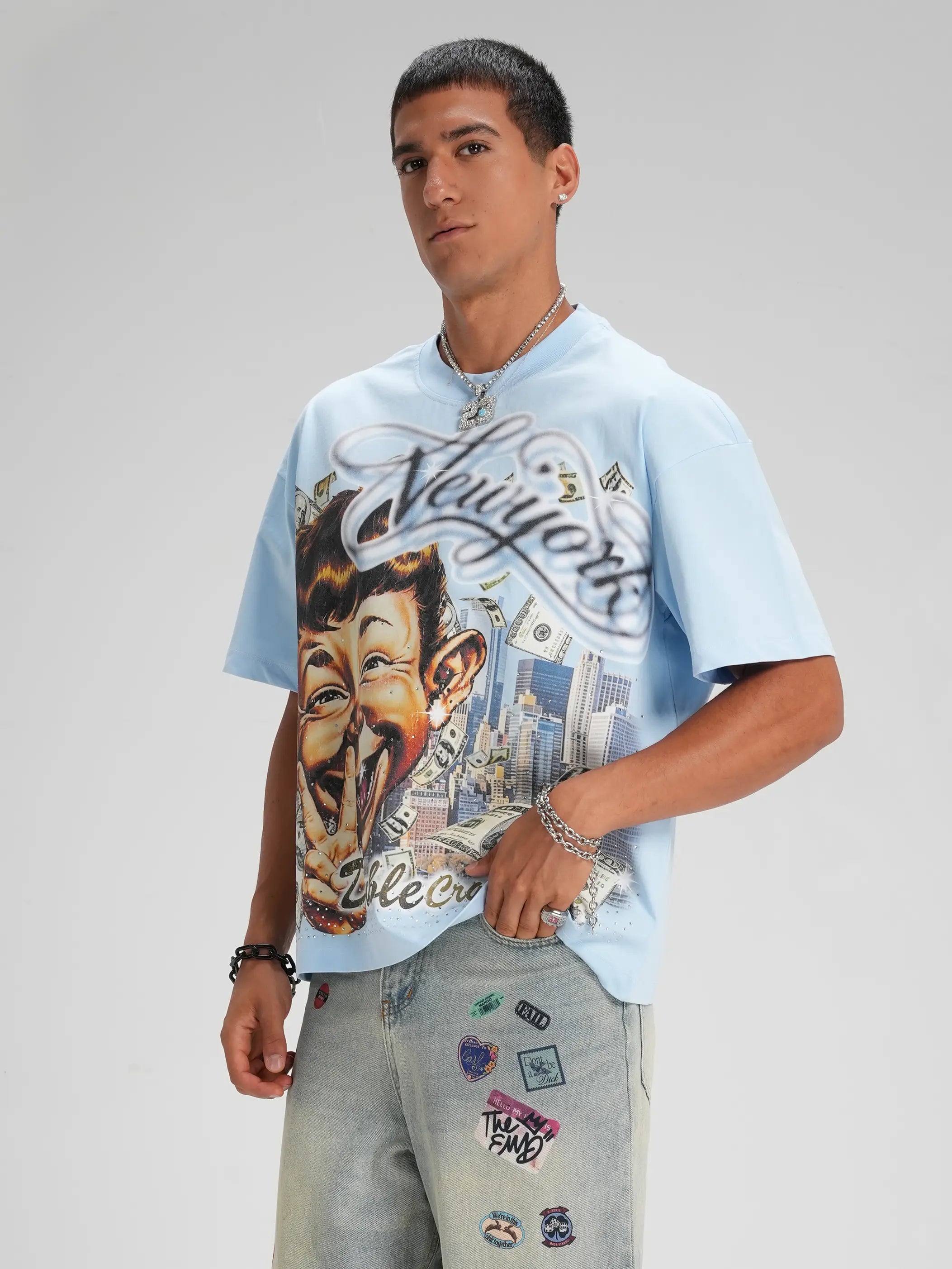 Camiseta holgada con parodia de "Iced Out Money" - 584