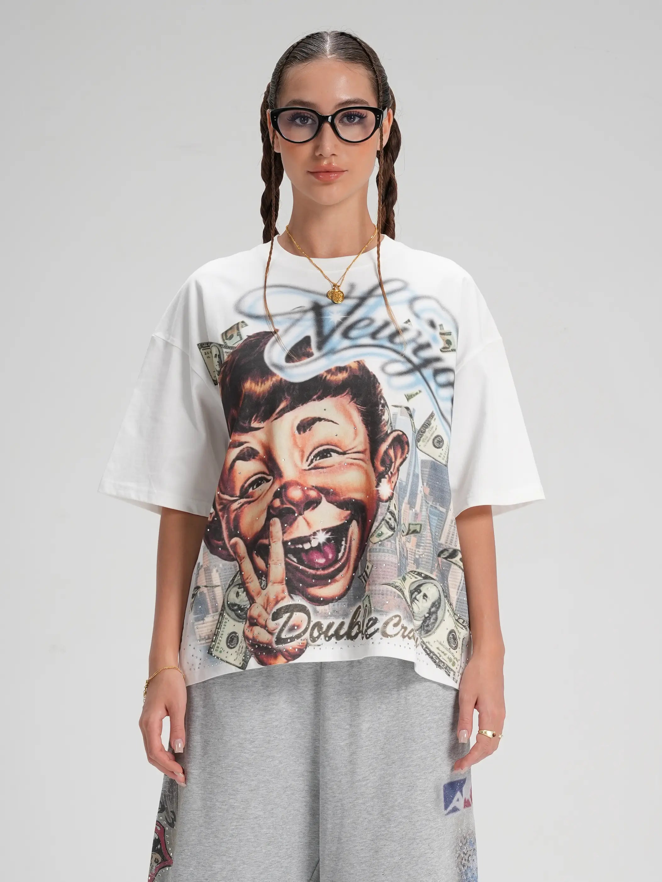 Camiseta holgada con parodia de "Iced Out Money" - 584