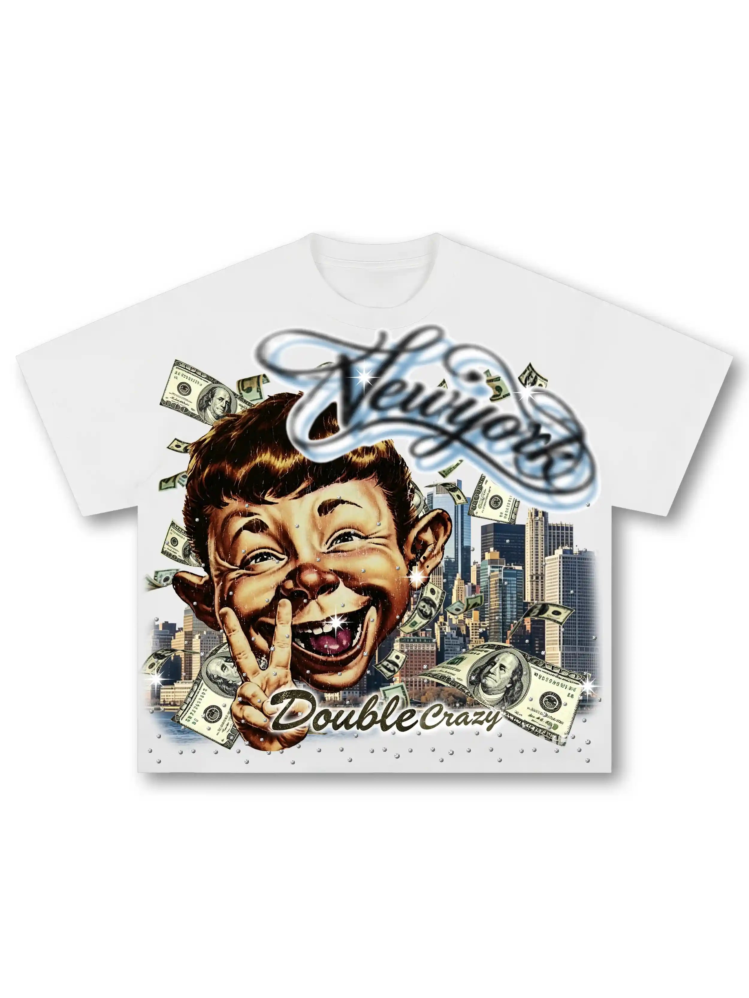Iced Out Money Parody Boxy Tee-584