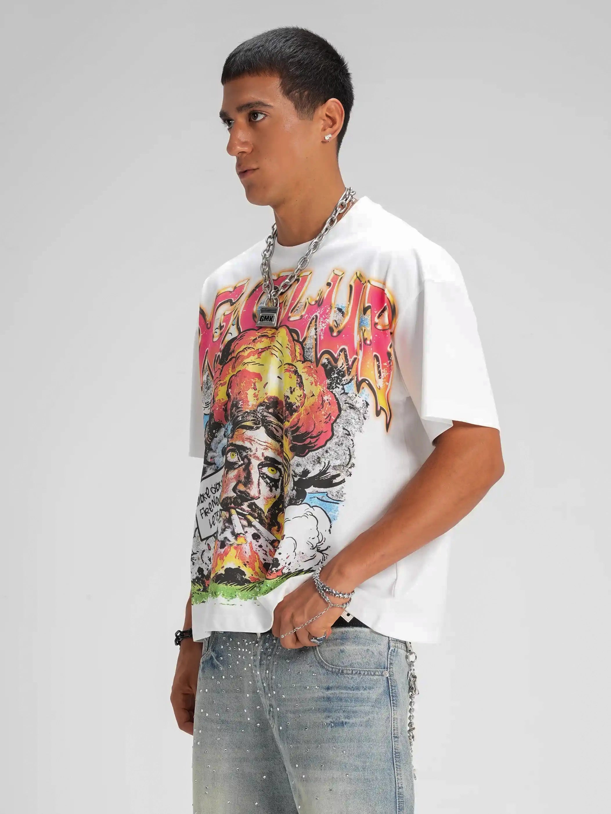 Comic Smoke Sorona Boxy Tee-588