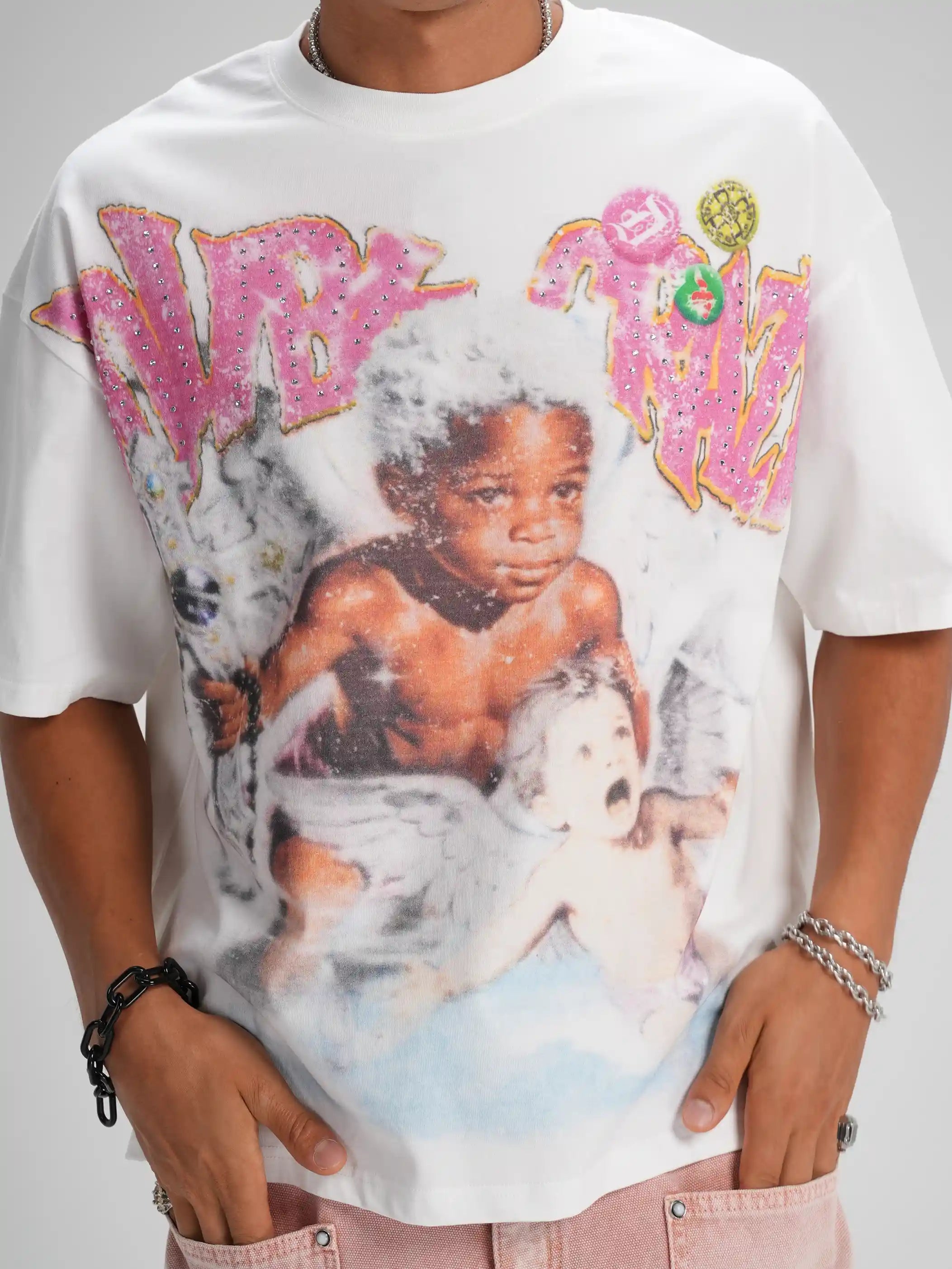 Iced Out Cherub Rockstar Tee-590