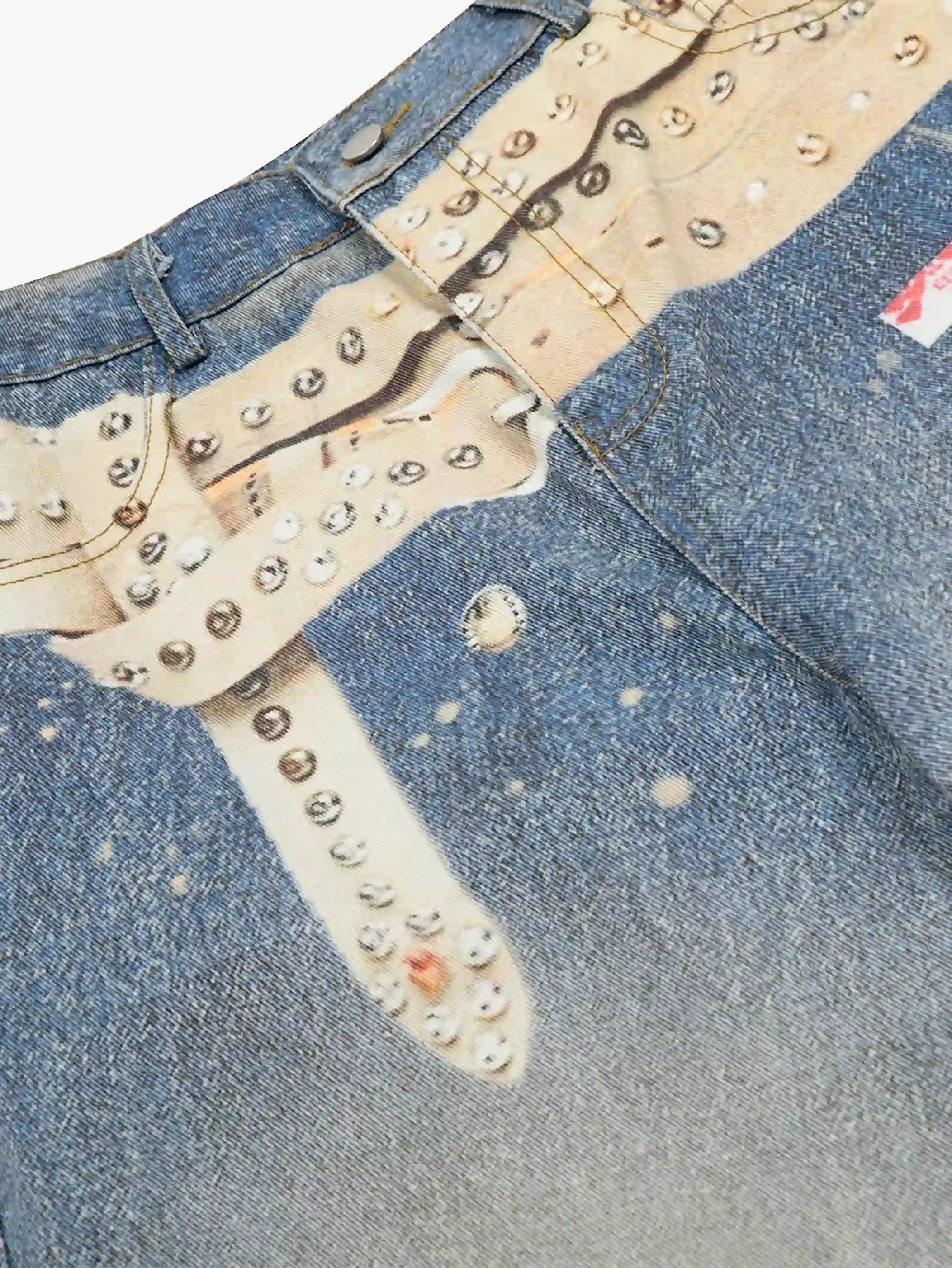 Rusted Street Wasteland Straight Jeans-S1080