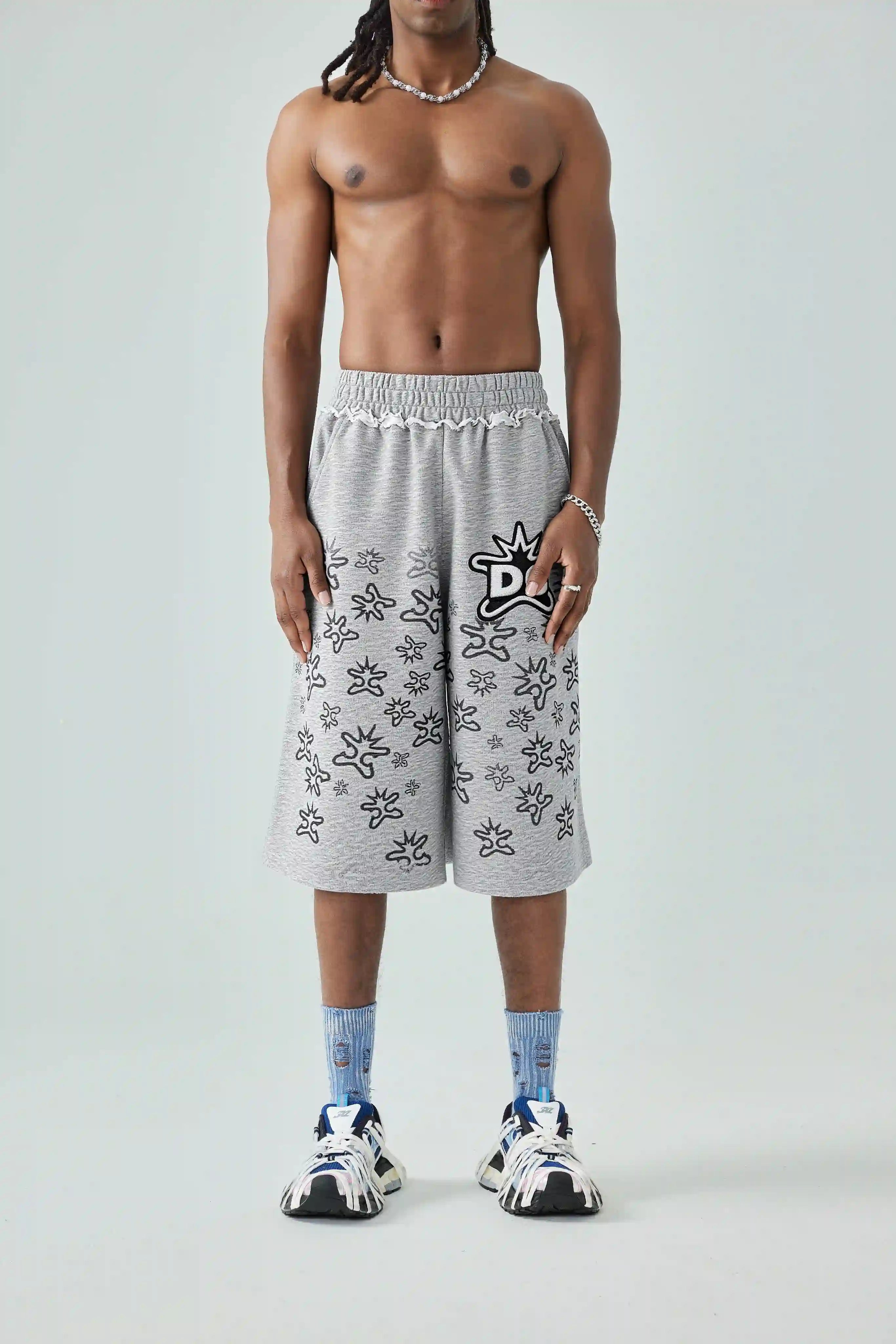 Vintage Splatter Terry Shorts-621