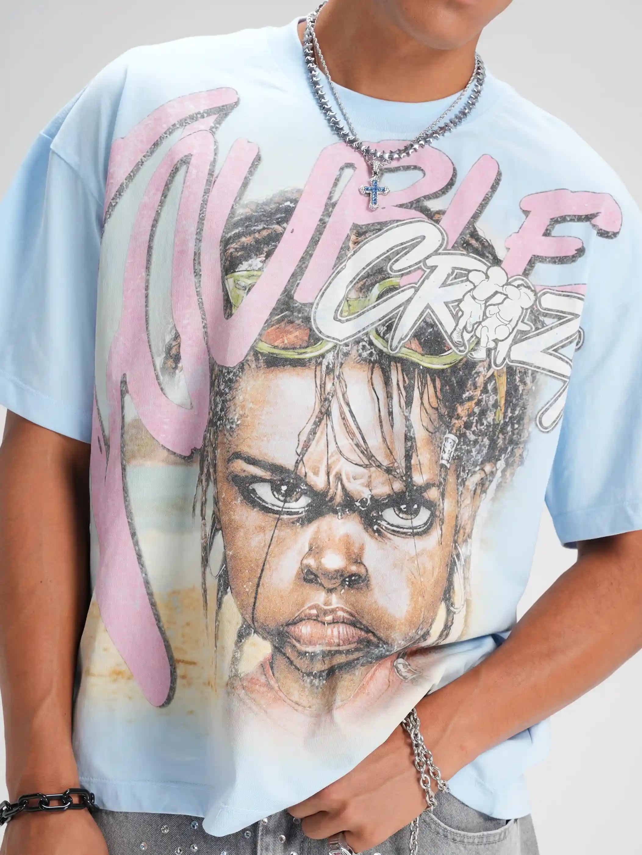 Rockstar Braids Boy Boxy Tee-602