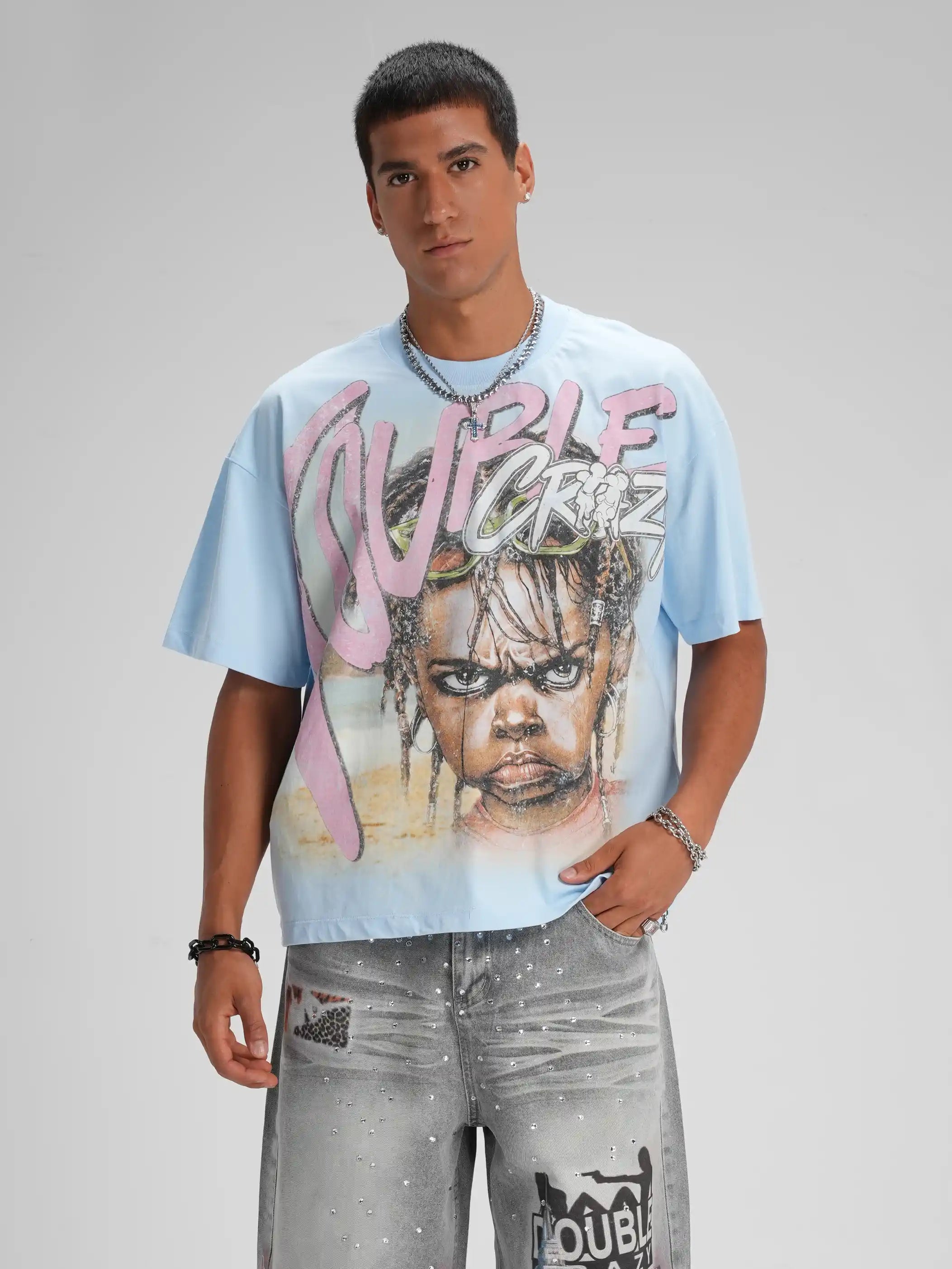 Rockstar Braids Boy Boxy Tee-602