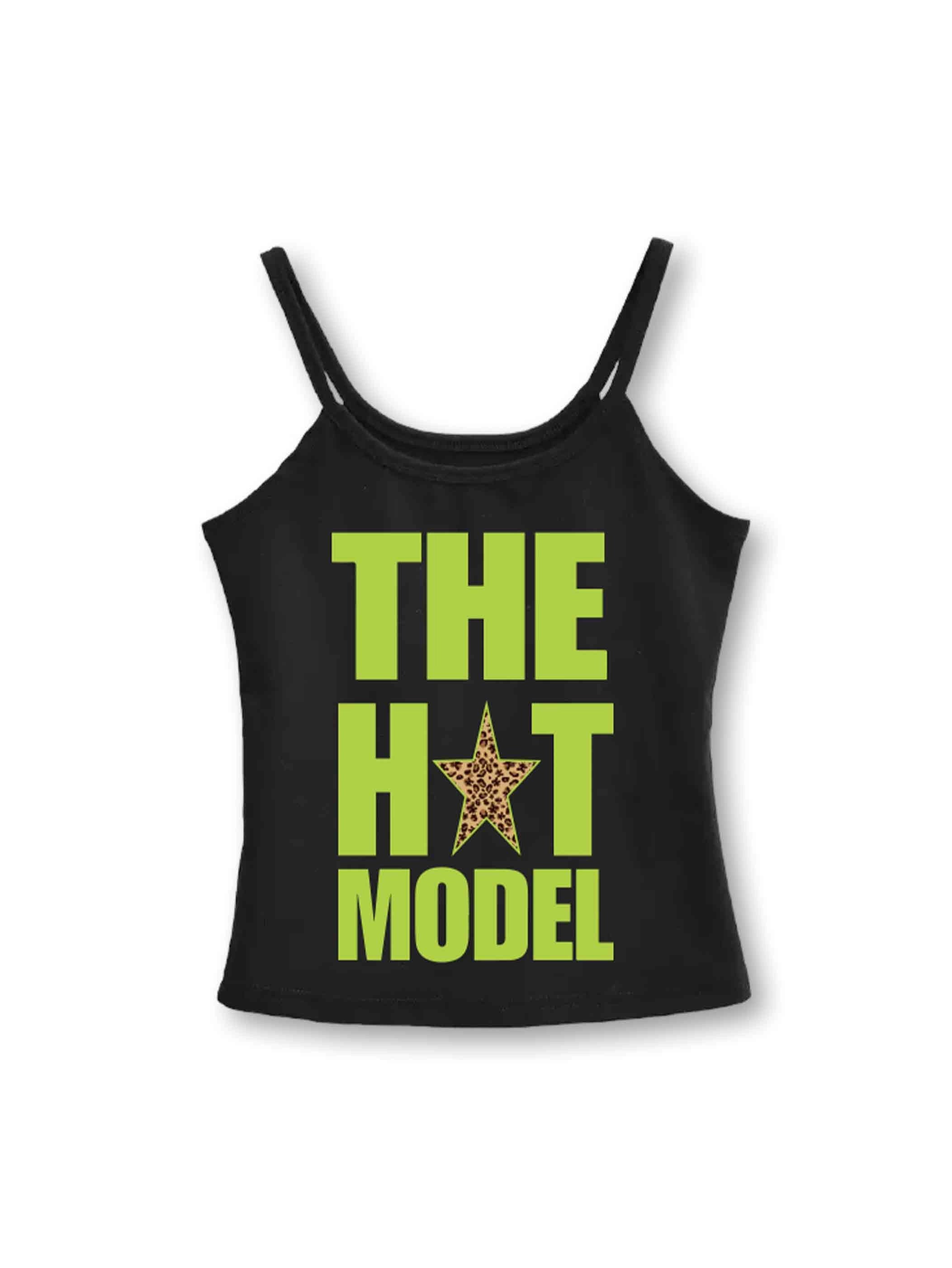 Colorblock Text Leopard Cami-606