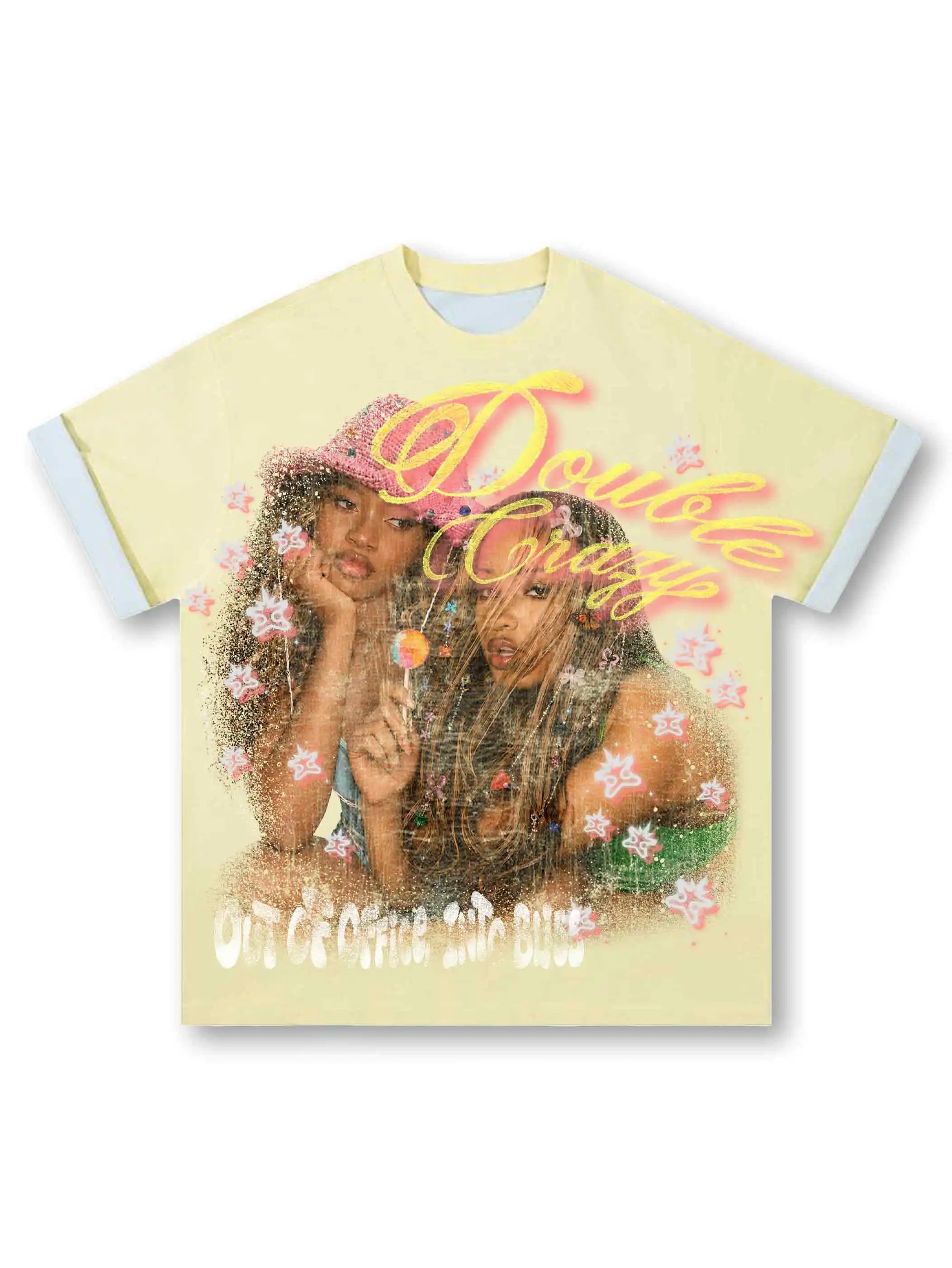 Vintage 90s Girls Two Tone Tee-614