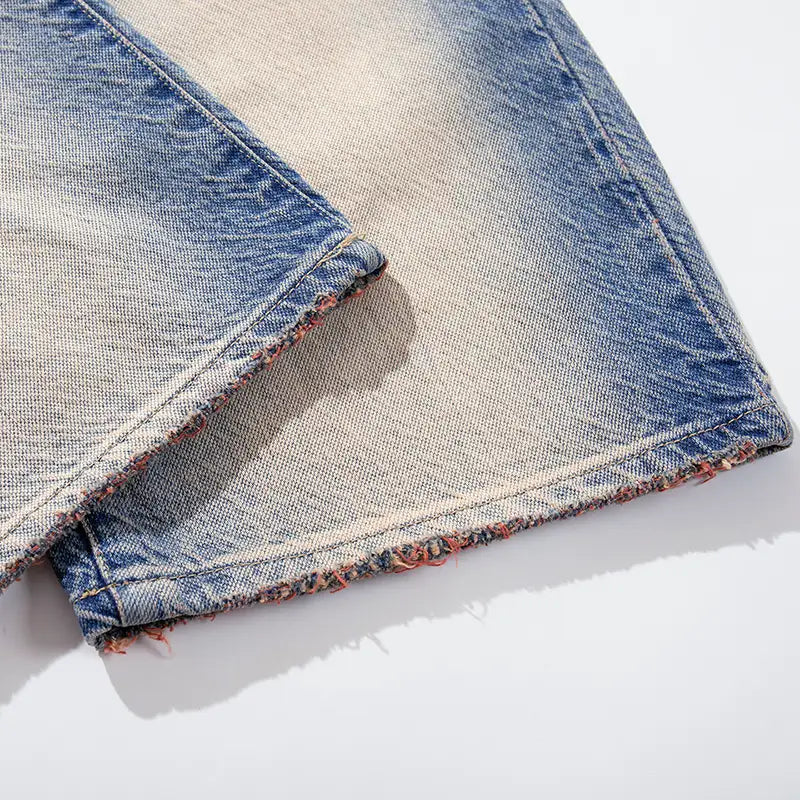 Ripped Sun-Kissed Baggy Jeans-S1239