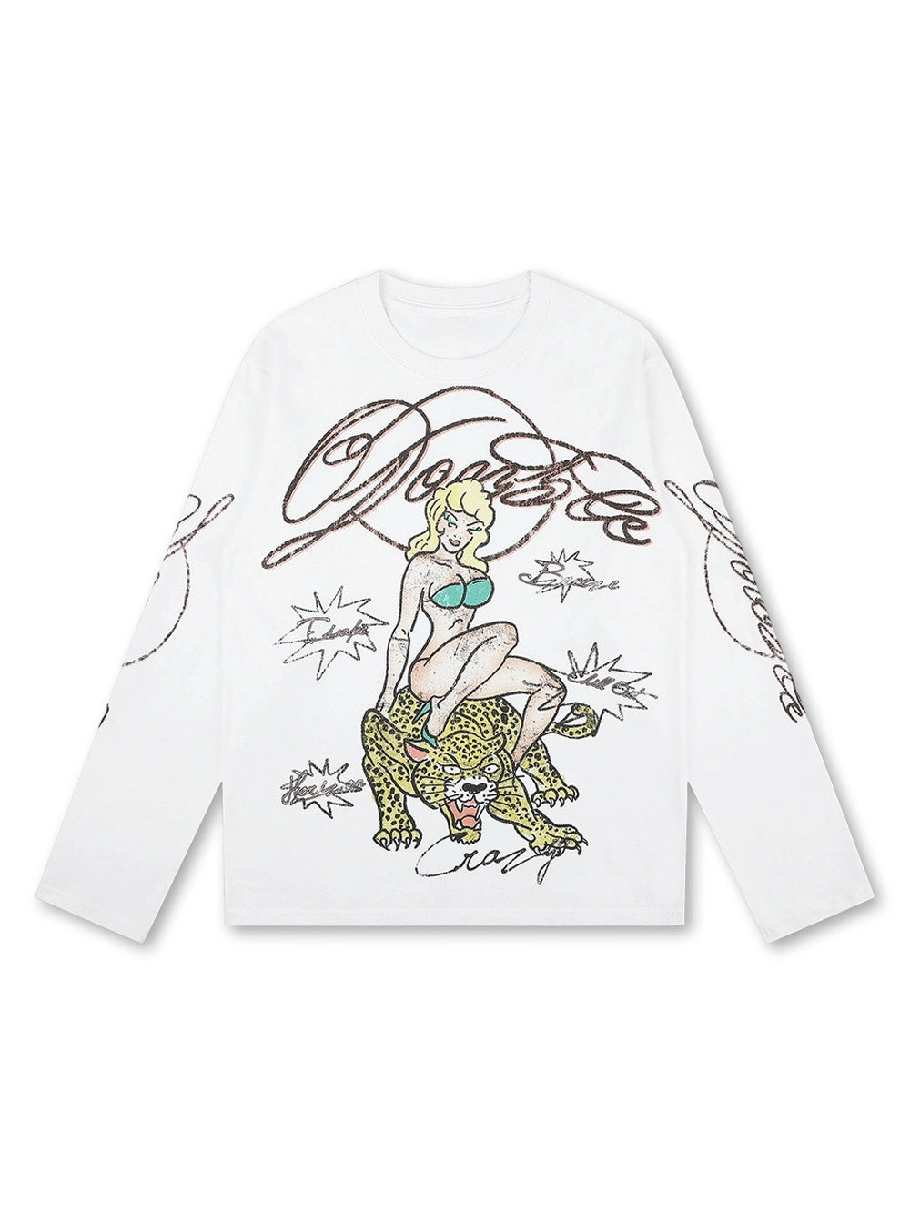 Pin-up Leopardo Manga Larga-643