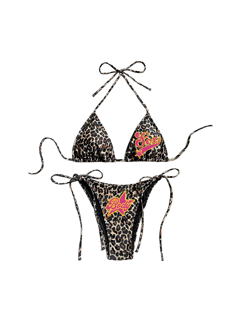 Conjunto de Bikini Leopard Sex Star-652
