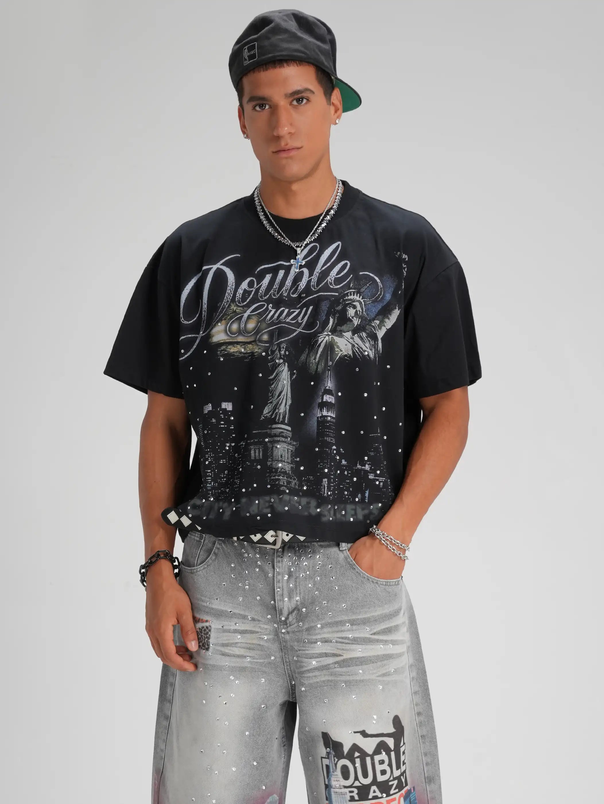 Bling City Never Sleeps Tee-659