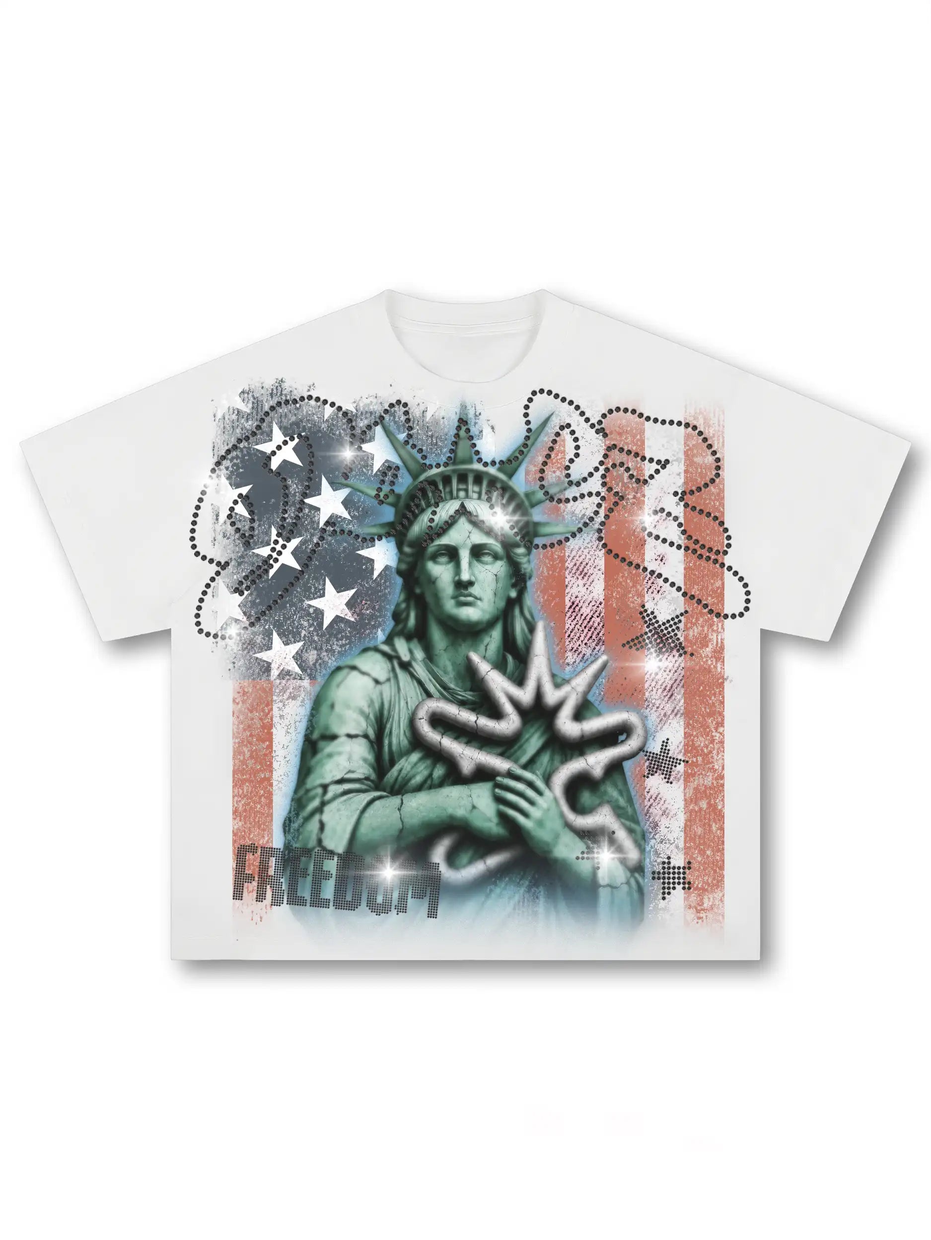 90s Grunge Liberty Bling Tee-684