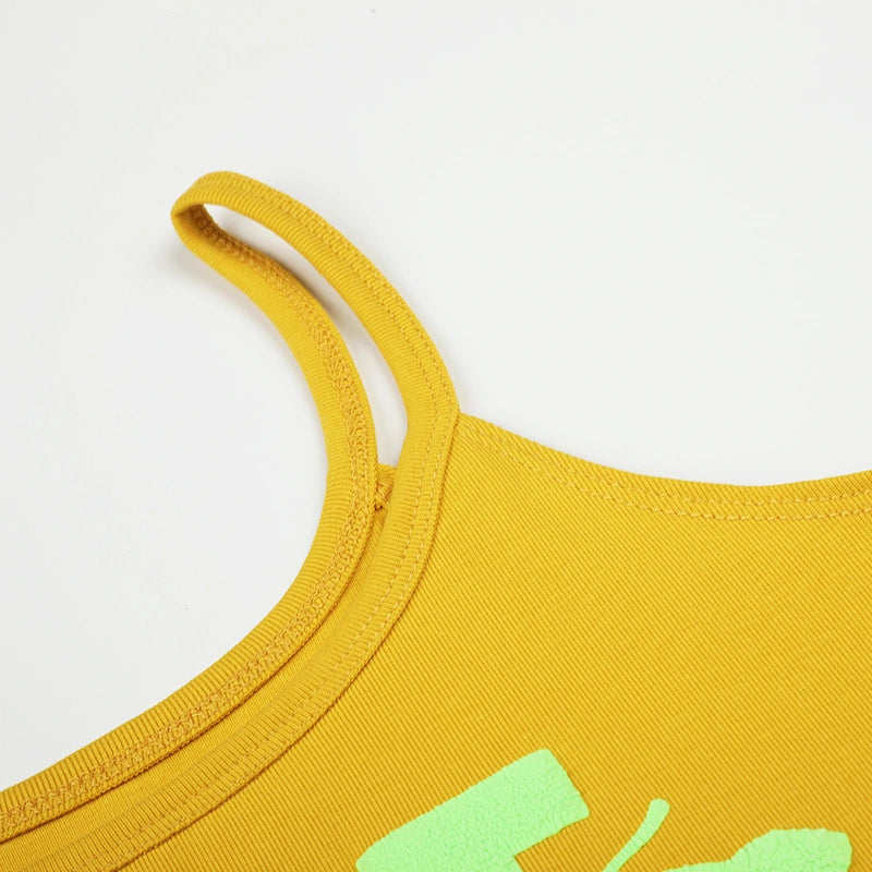 Glow Palm Bikini Slim Cami-637