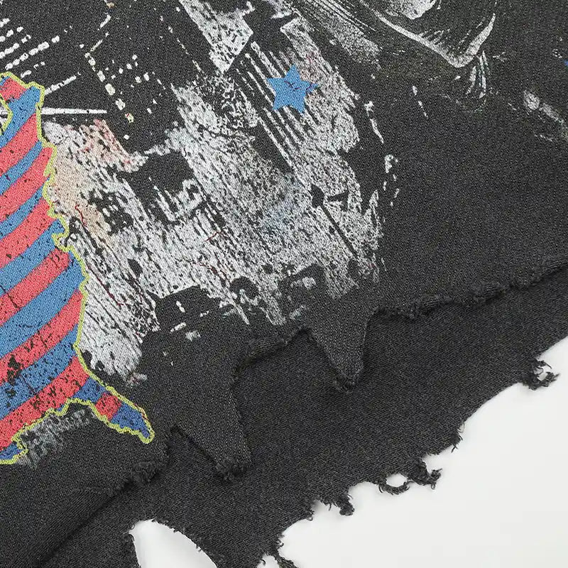 Distressed US Map Rockstar Tee-589