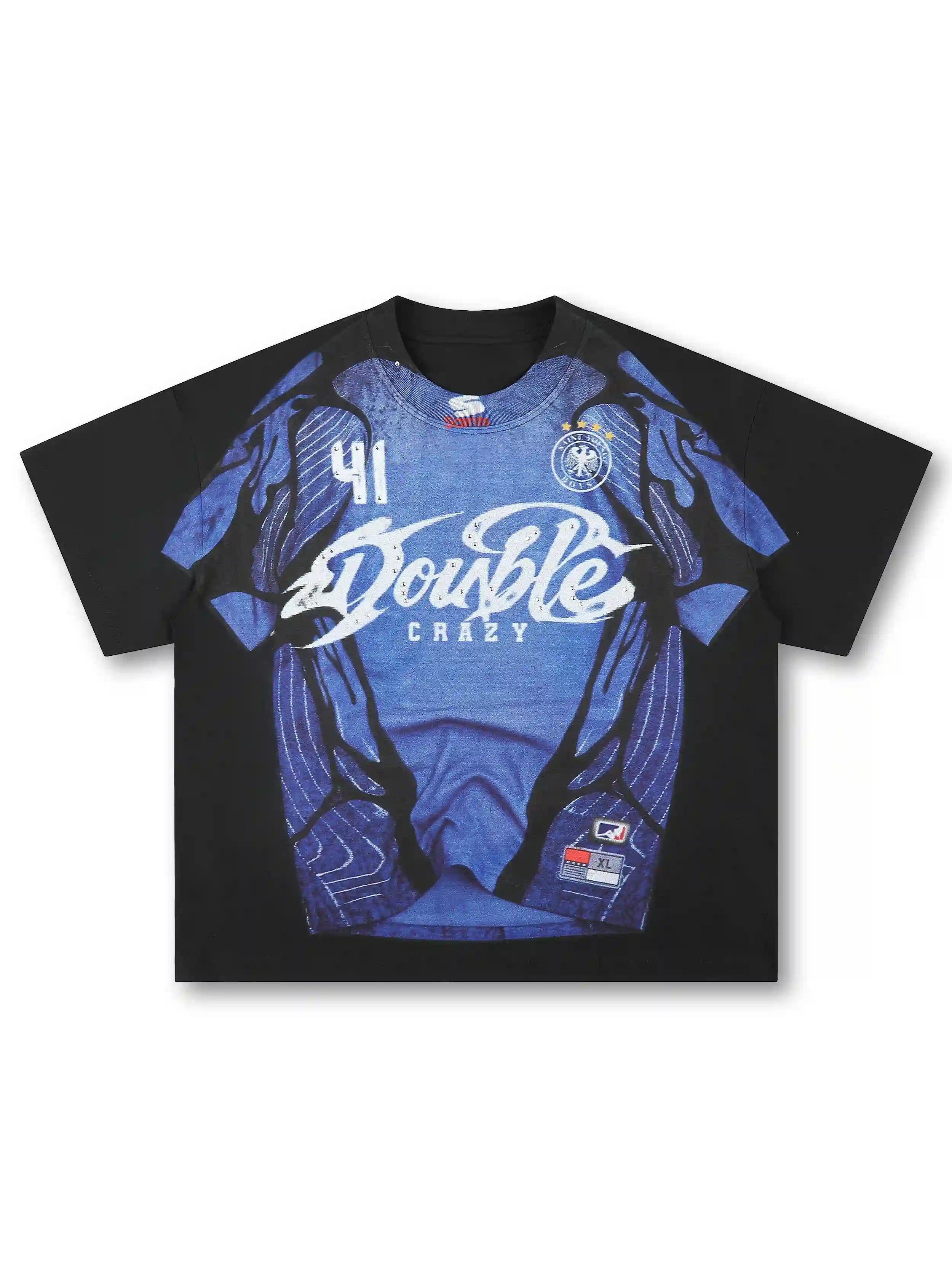 Bling Graphic Boxy Jersey Tee-582